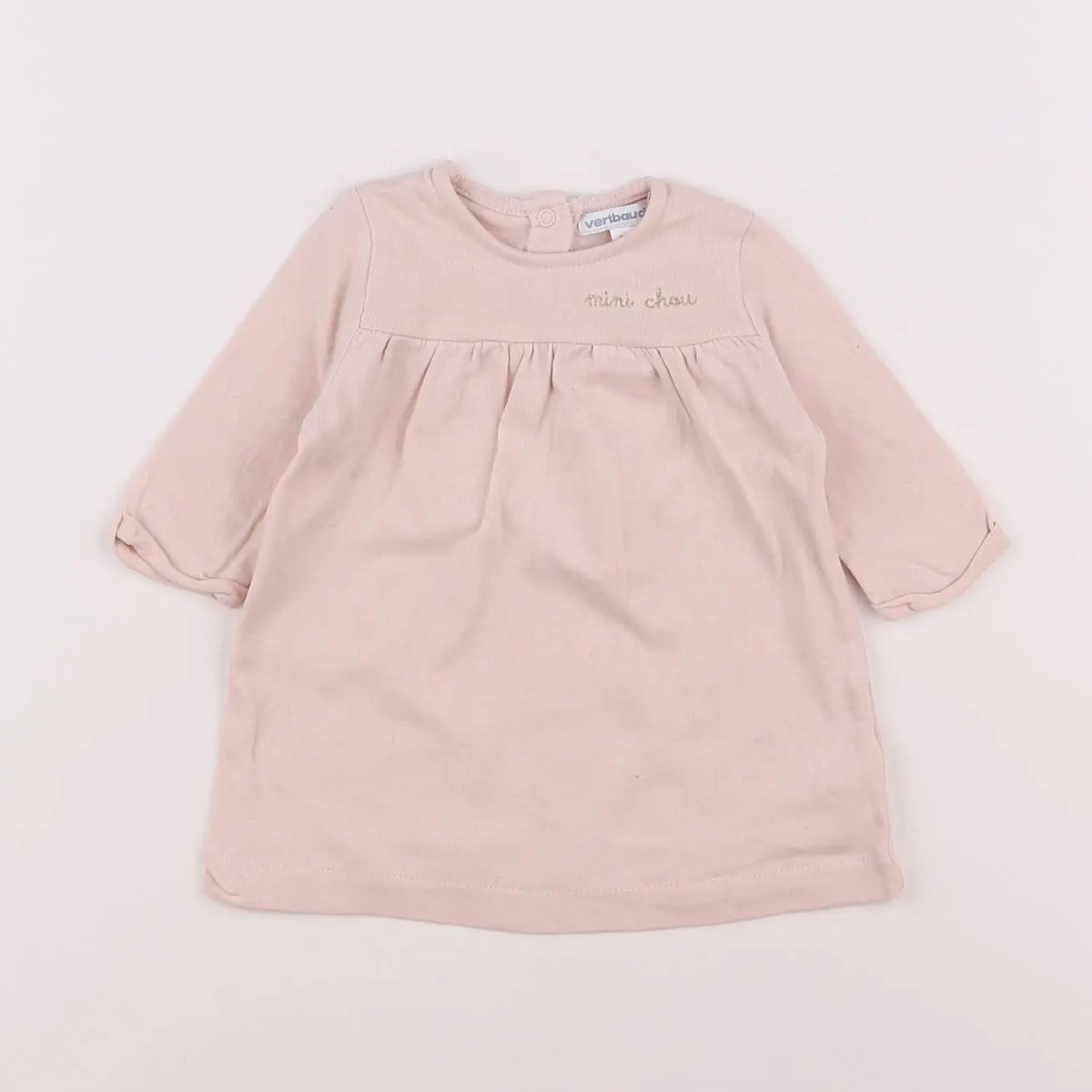 Vertbaudet - robe rose - 3 mois