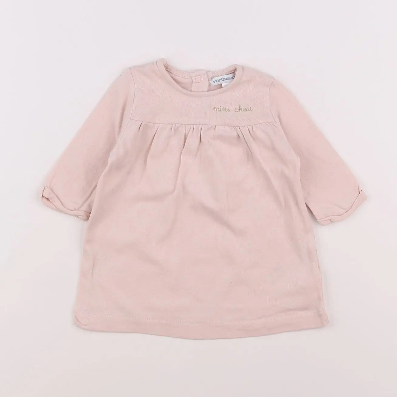 Vertbaudet - robe rose - 3 mois