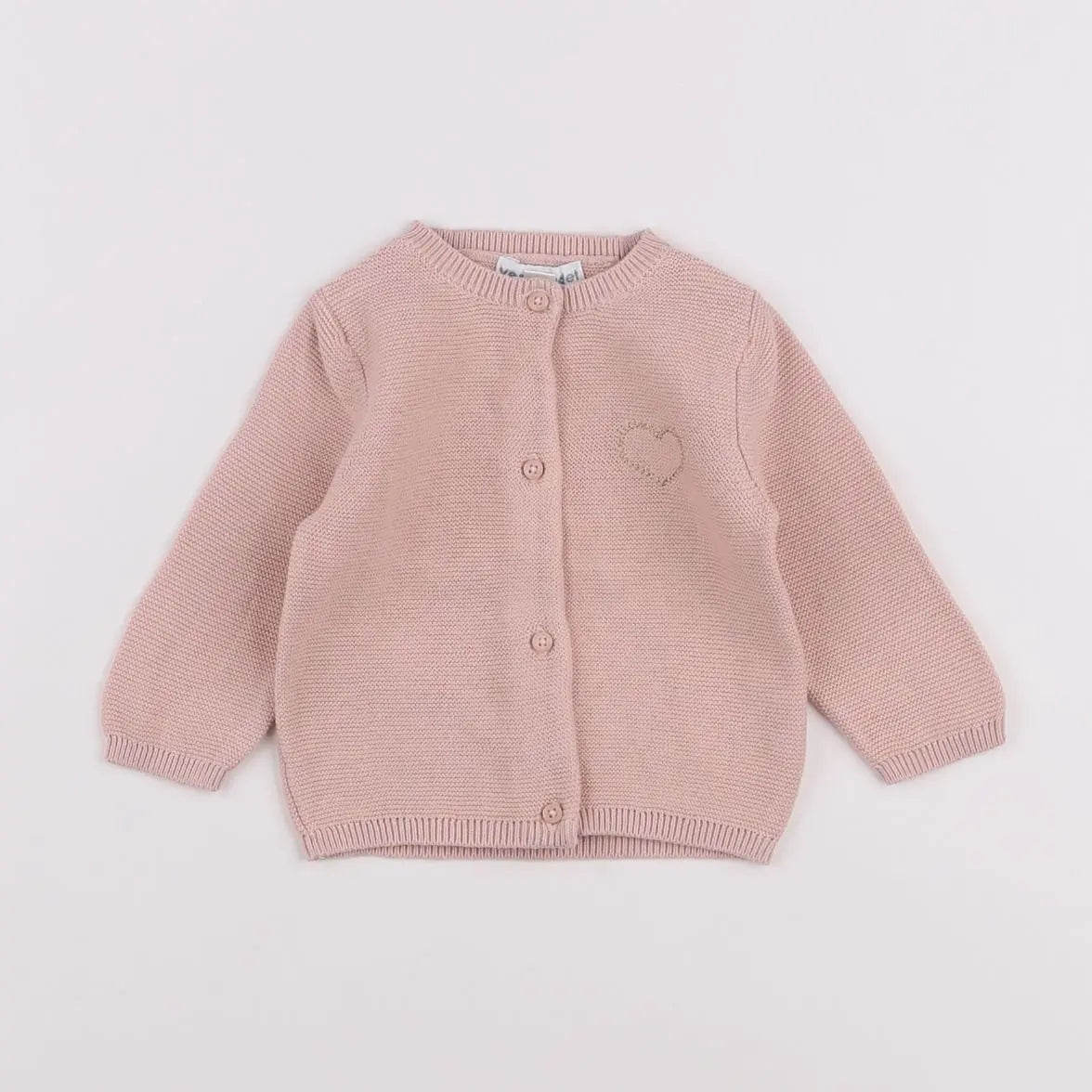 Vertbaudet - gilet rose - 3 mois