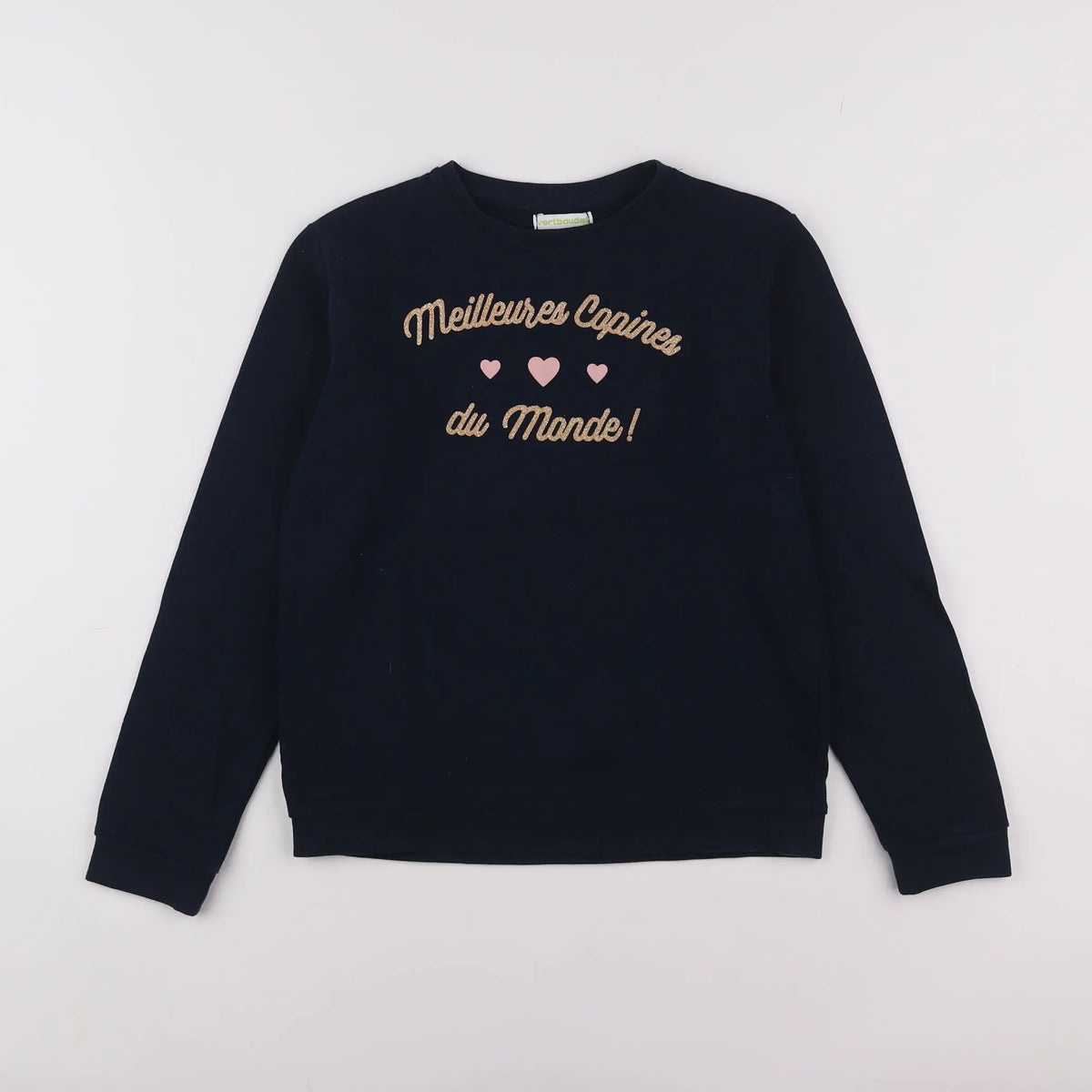 Vertbaudet - sweat bleu - 10 ans