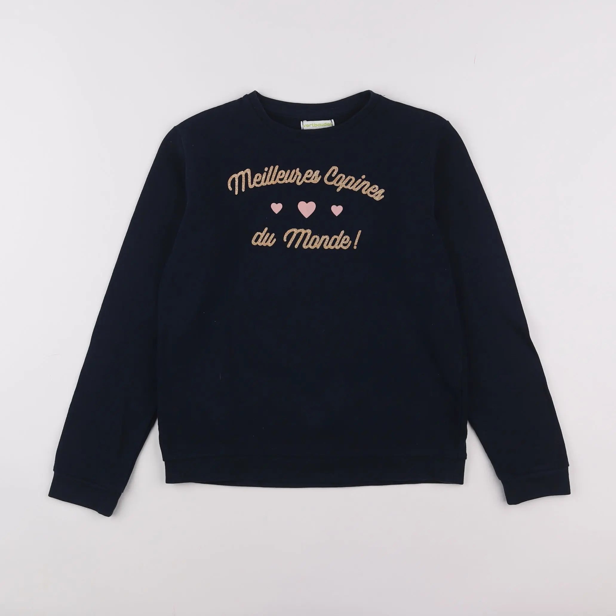 Vertbaudet - sweat bleu - 10 ans