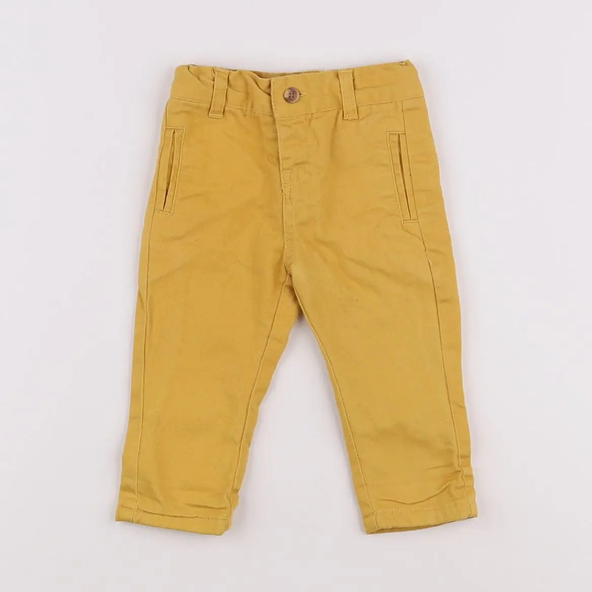 Vertbaudet - pantalon jaune - 3 mois