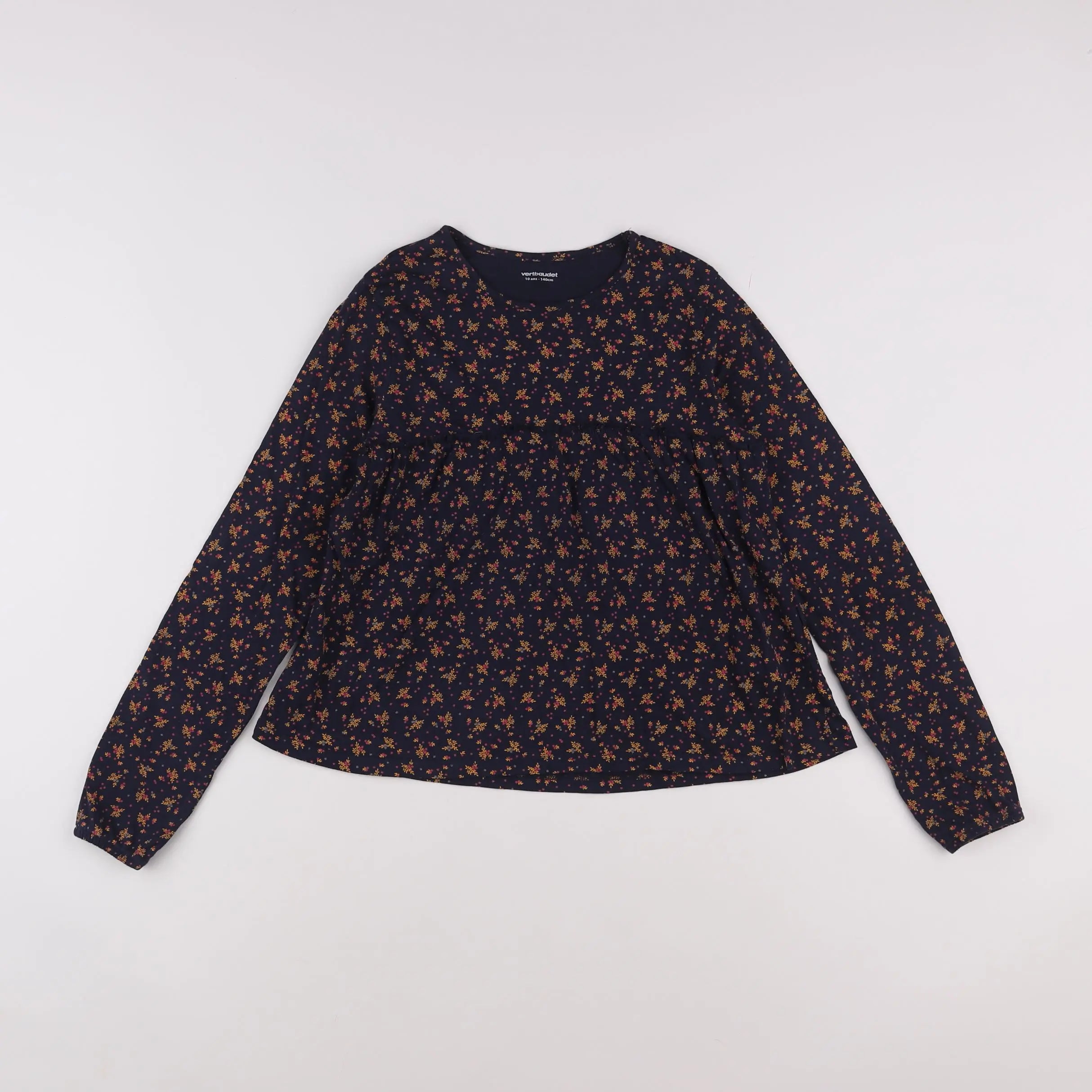Vertbaudet - tee-shirt bleu - 10 ans