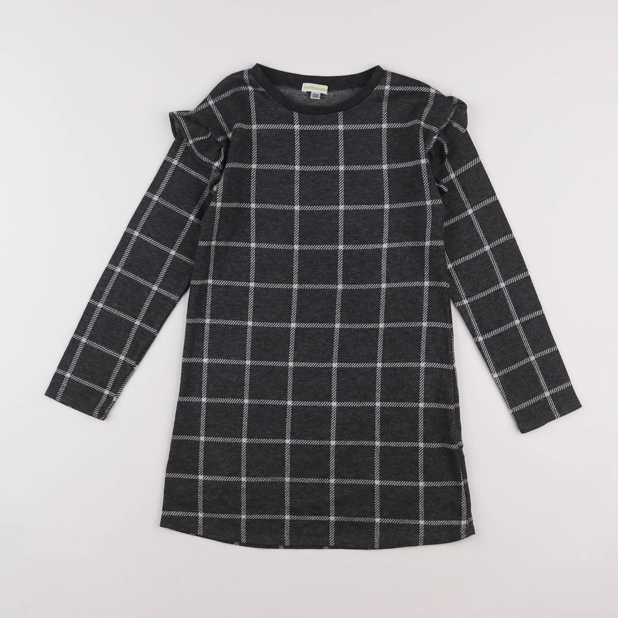 Vertbaudet - robe gris - 8 ans