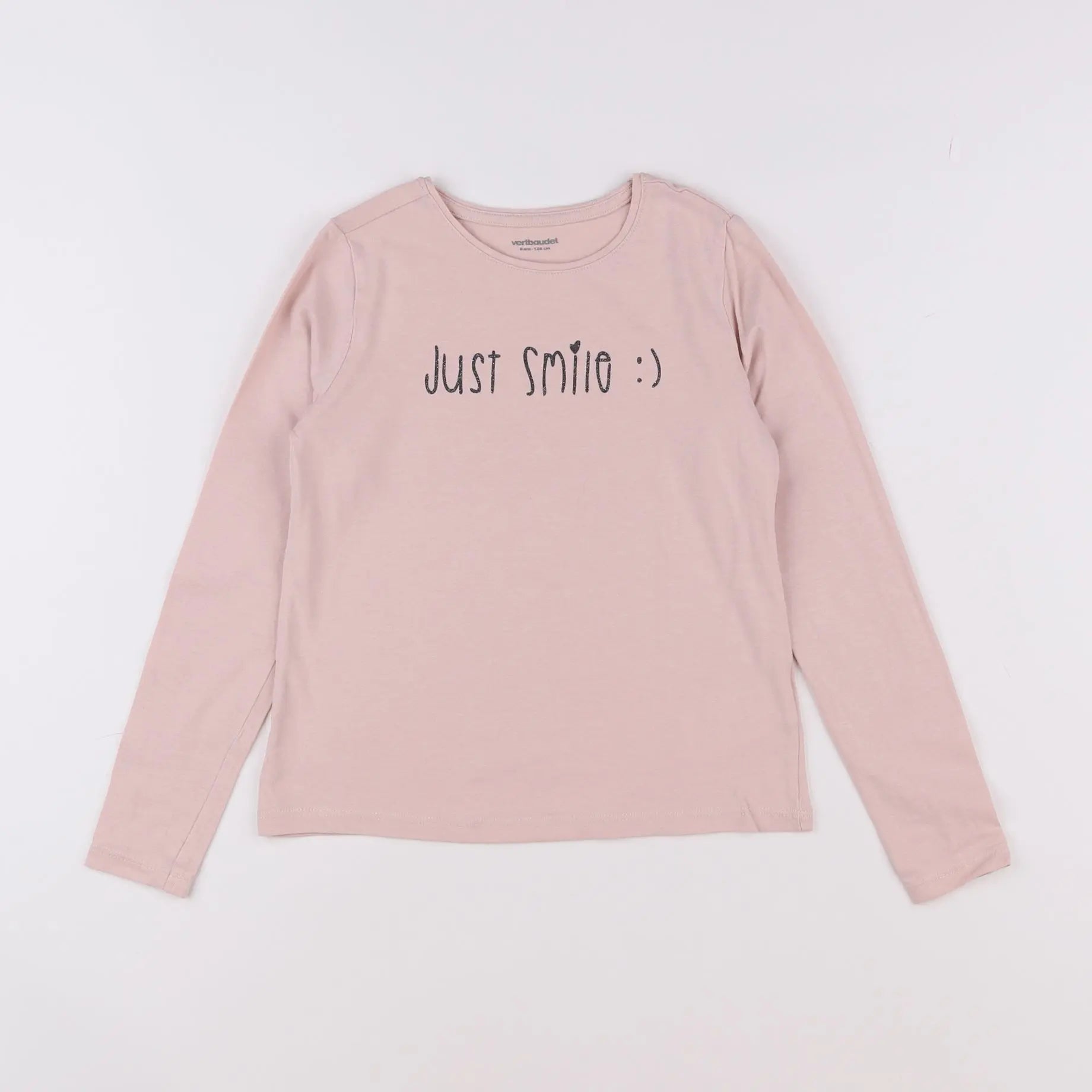 Vertbaudet - tee-shirt rose - 8 ans
