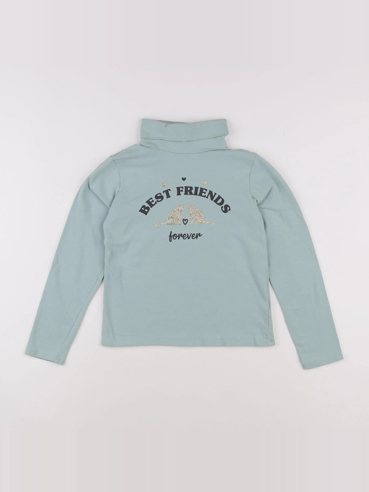 Vertbaudet - sous-pull vert - 10 ans