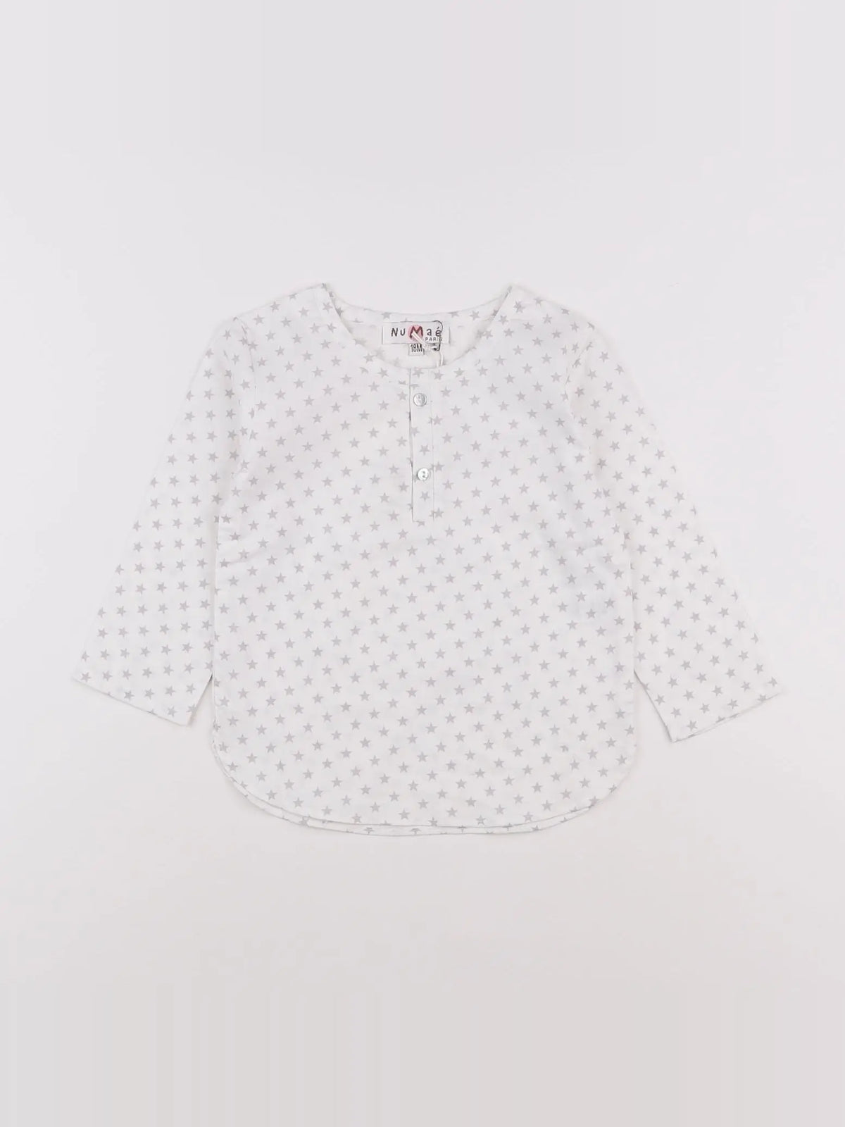 Numae - chemise blanc, gris - 18 mois
