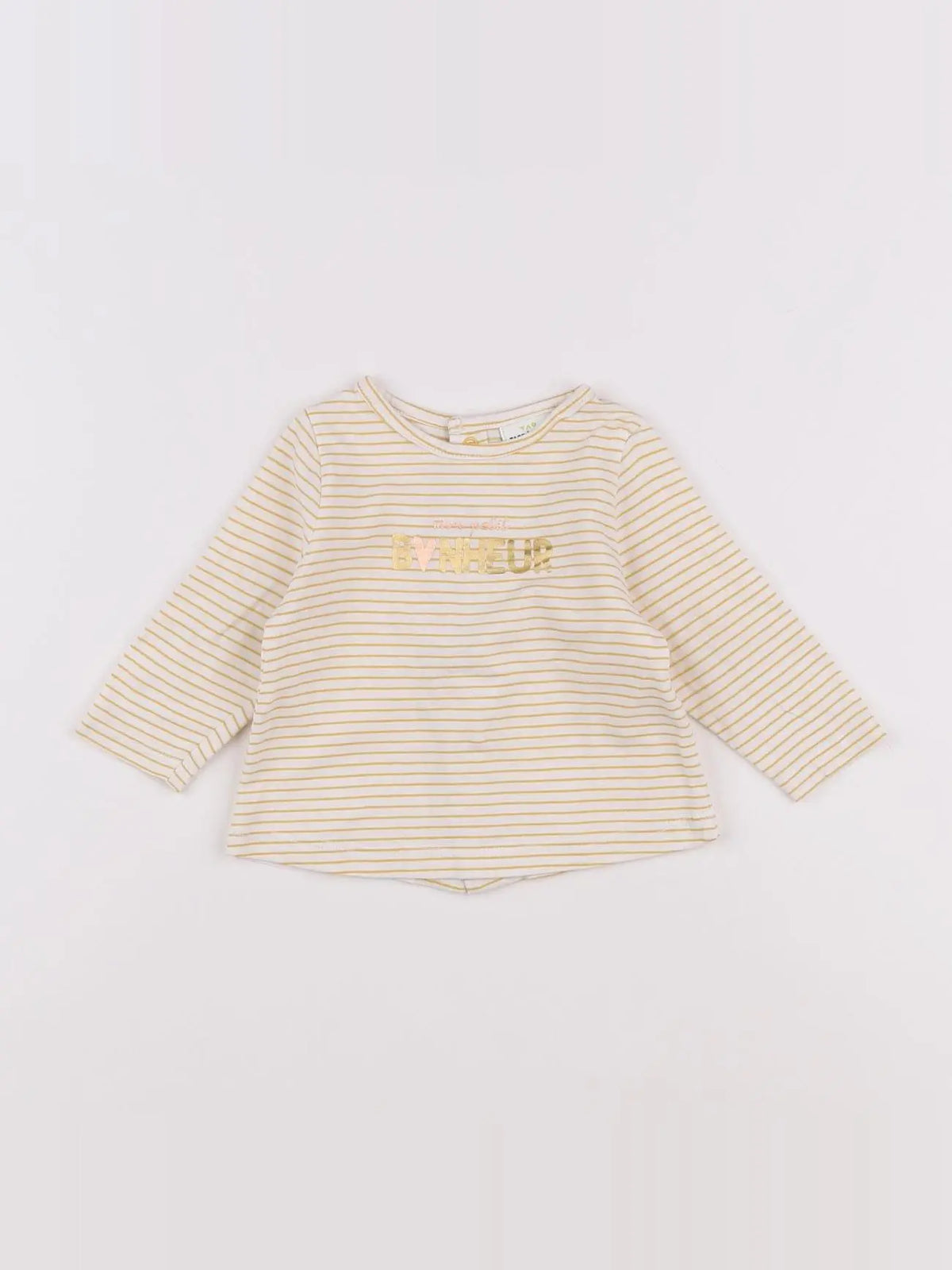 Tape à l'oeil - tee-shirt blanc, jaune - 3 mois