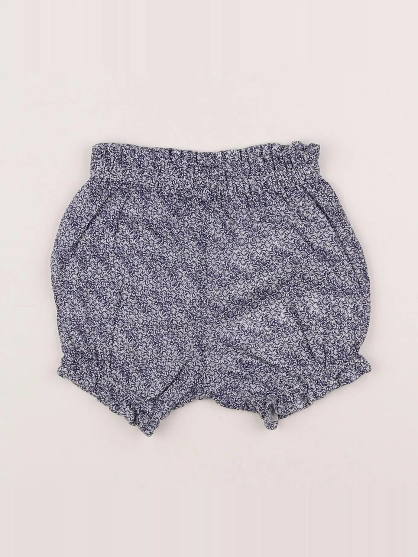 Boutchou - bloomer bleu, blanc - 3 mois