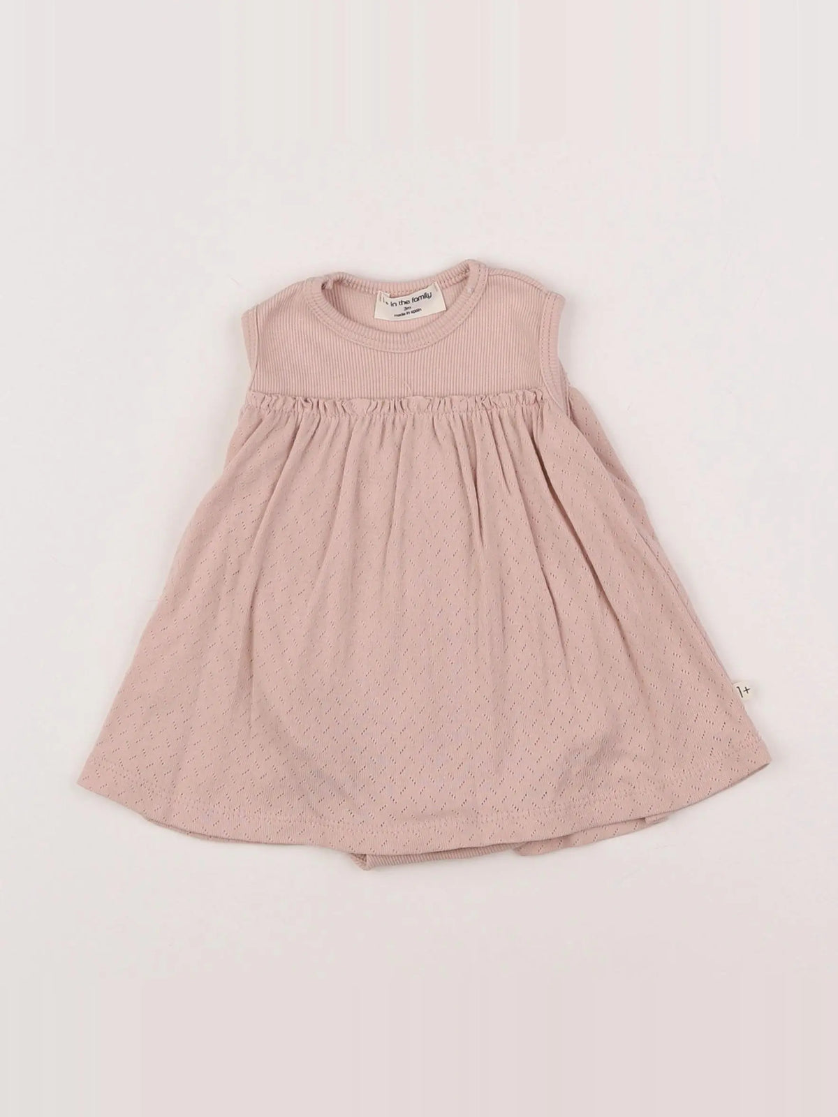 1+ In the family - robe rose - 3 mois