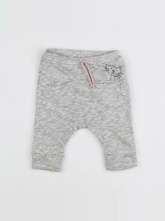 Zara - sarouel gris - 3/6 mois