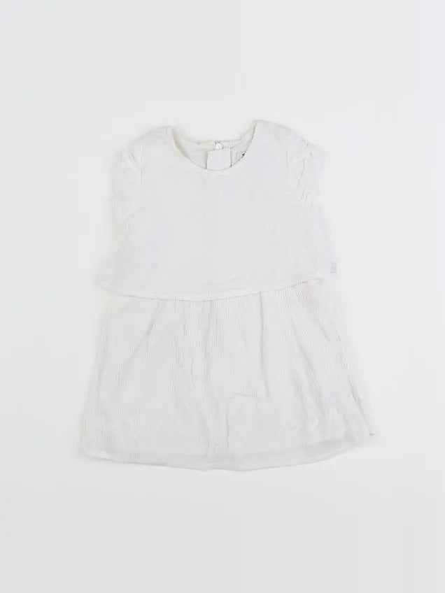 IKKS - robe blanc - 12 mois