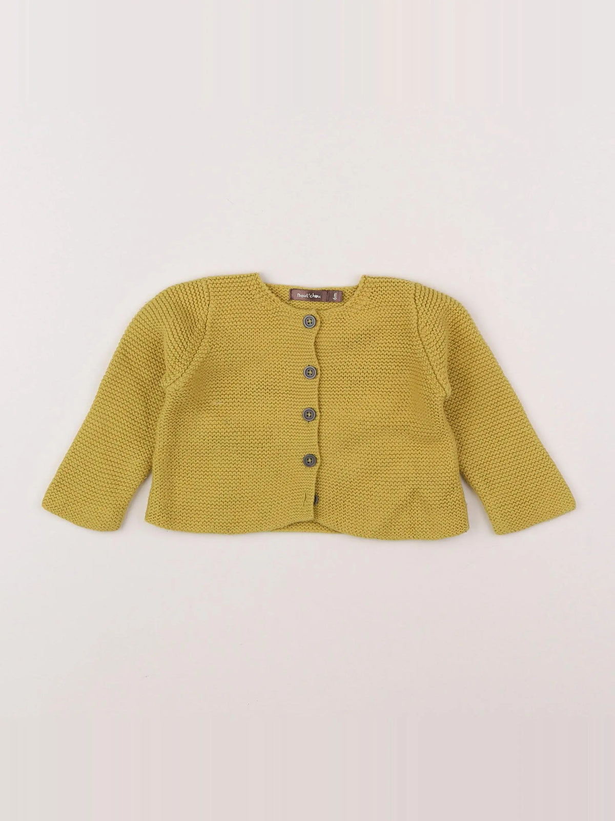 Boutchou - gilet jaune - 6 mois