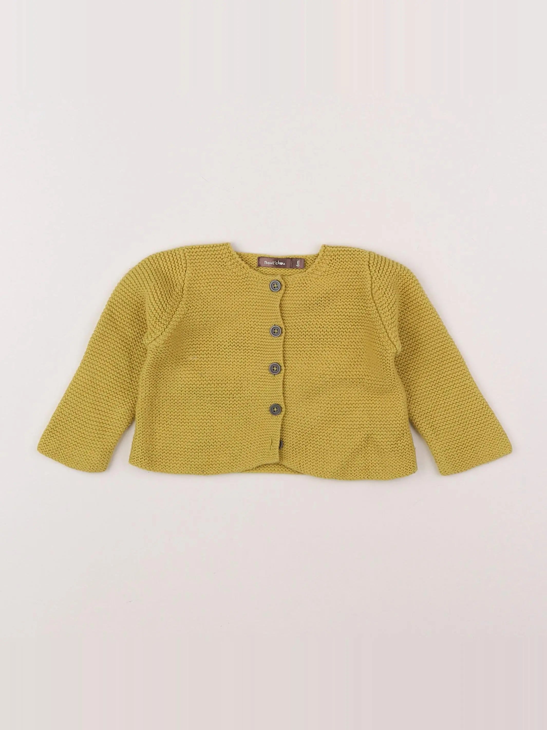 Boutchou - gilet jaune - 6 mois
