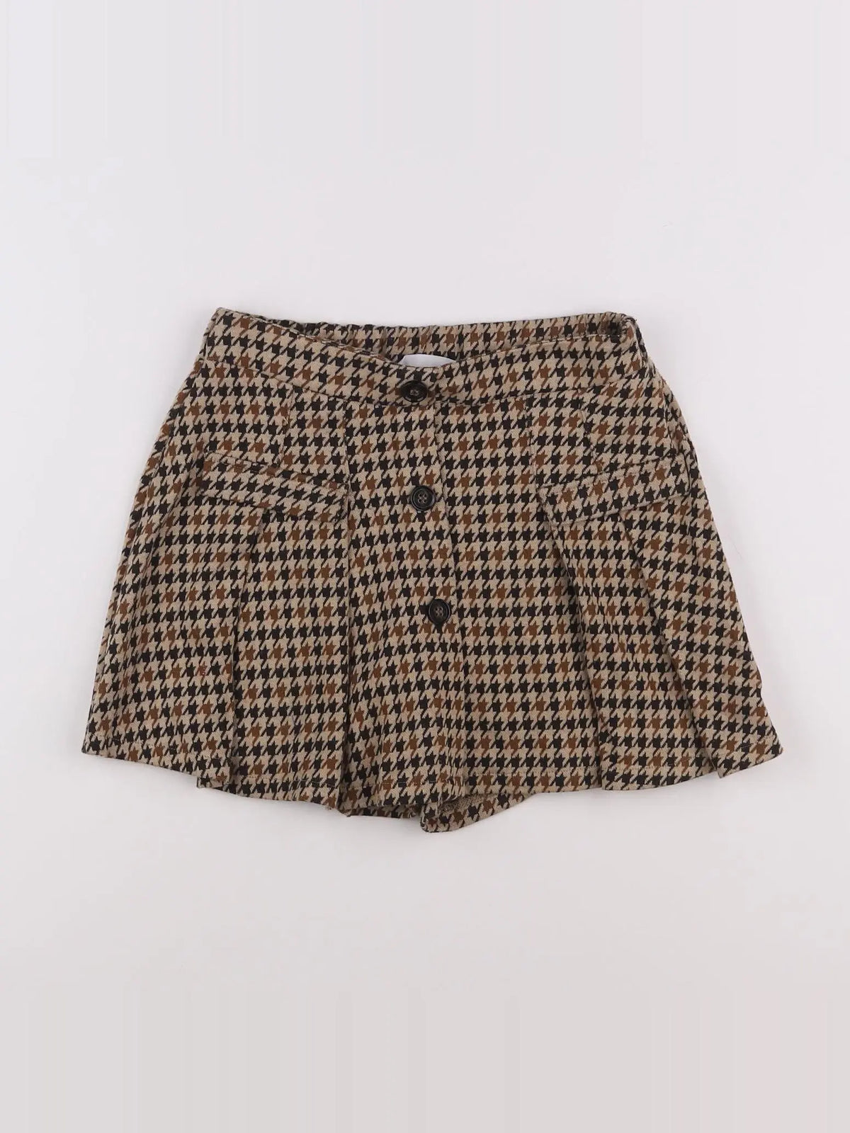 Zara - jupe short marron - 10 ans