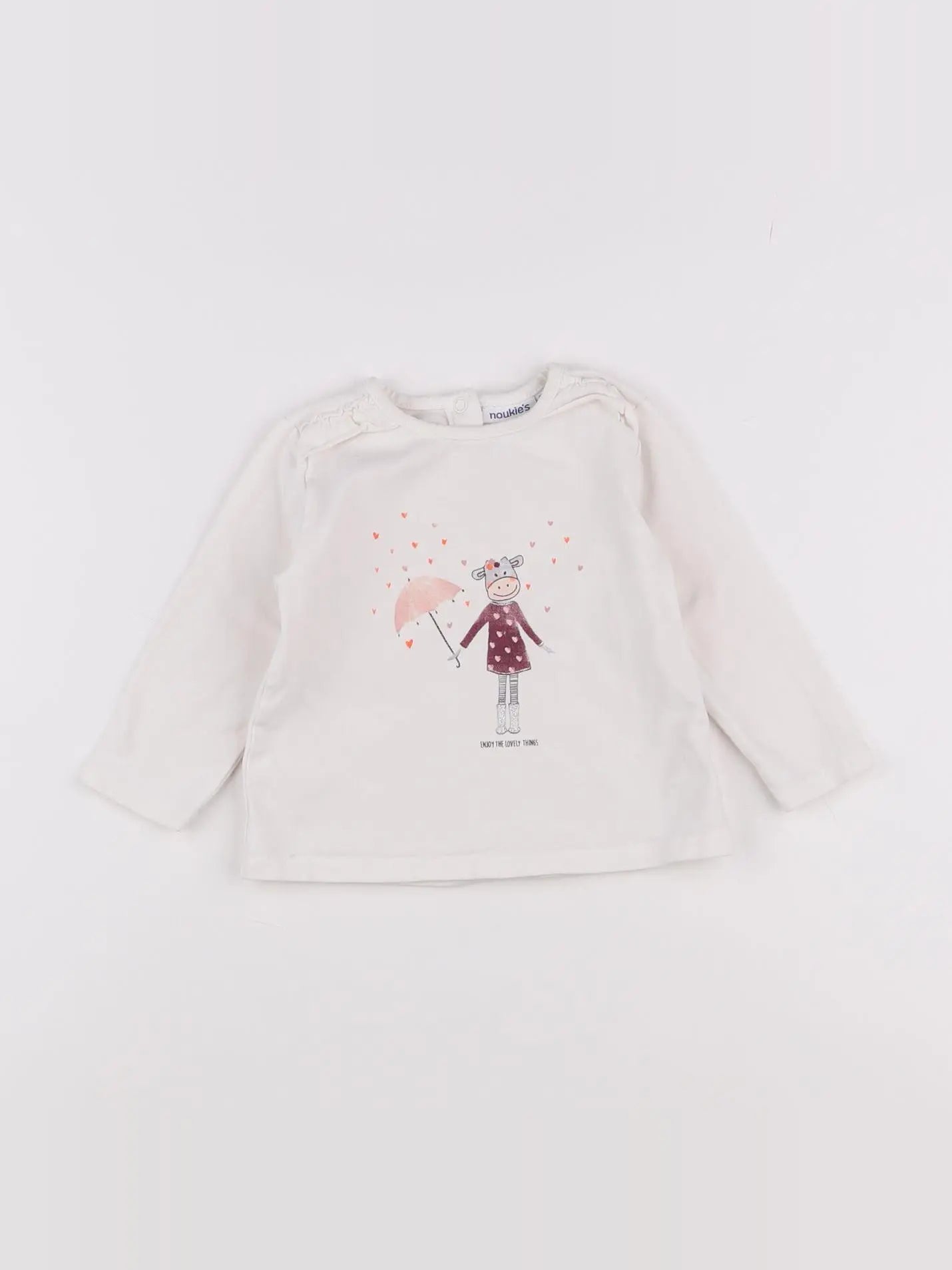 Noukie's - tee-shirt blanc - 12 mois
