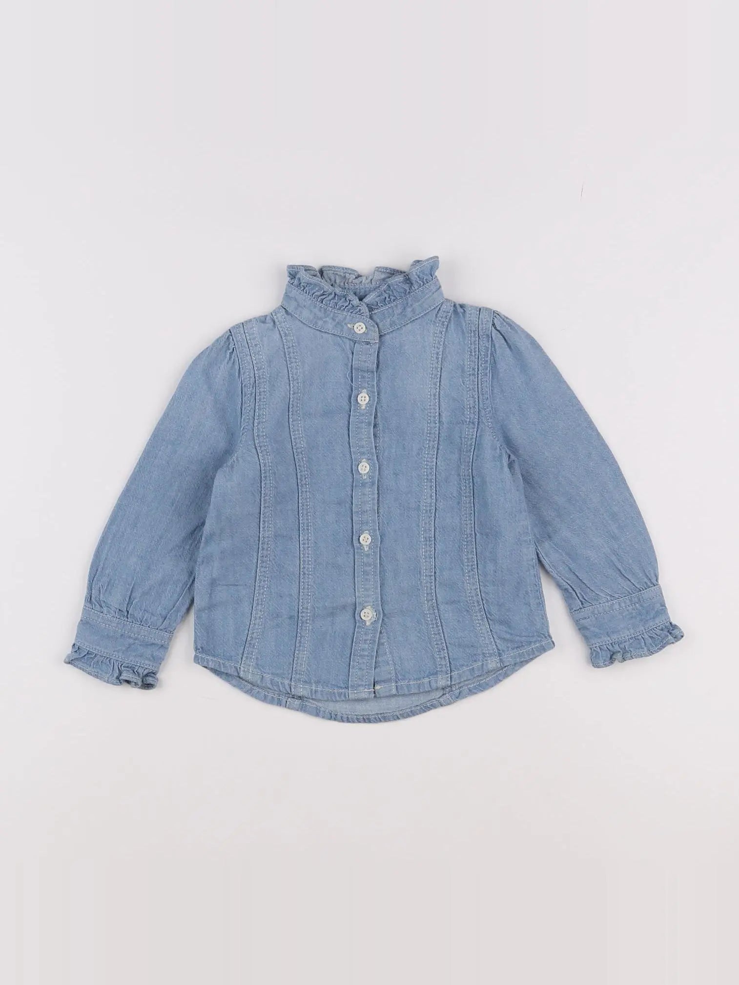 GAP - chemise bleu - 12/18 mois