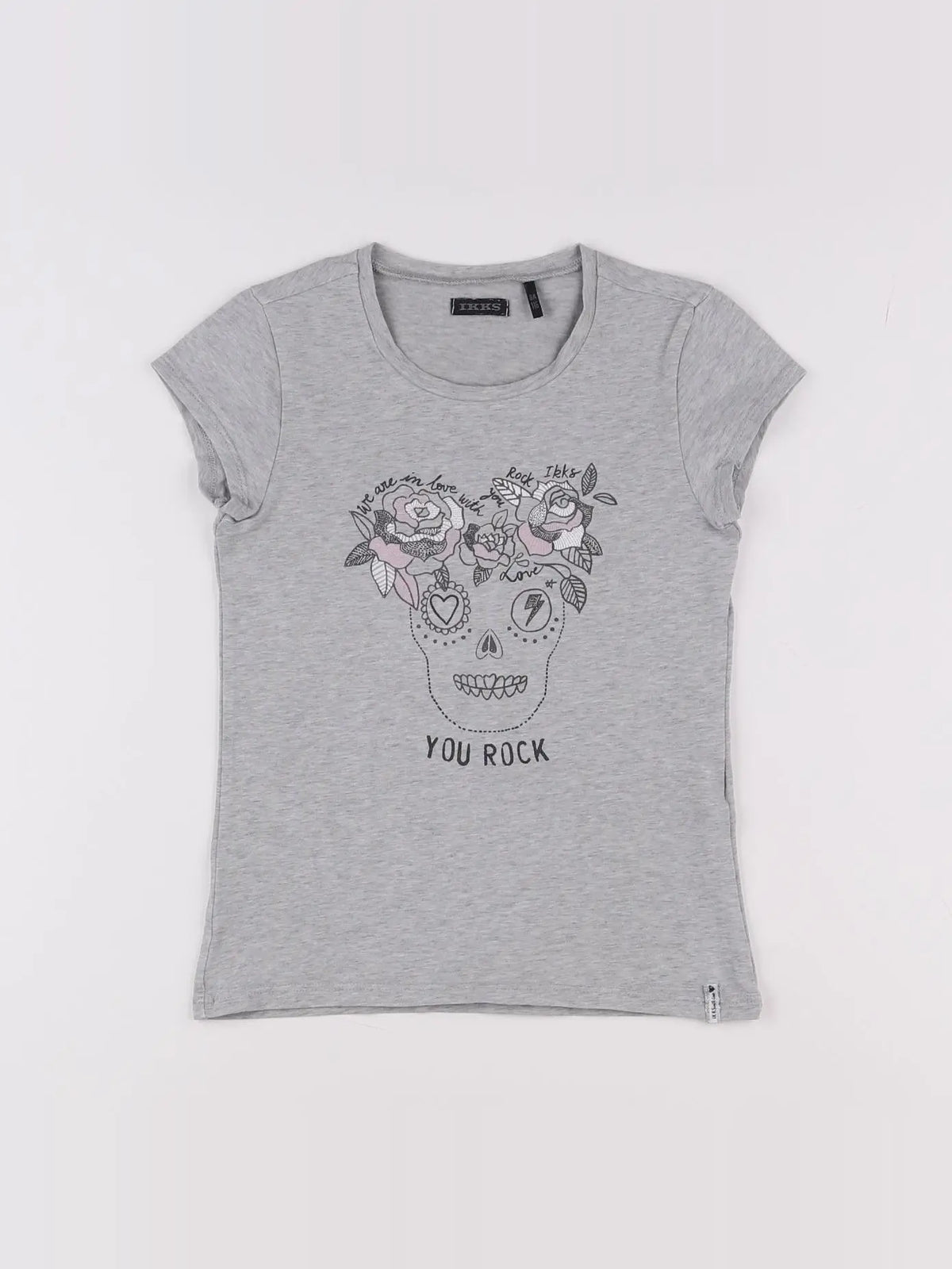 IKKS - tee-shirt gris - 6 ans