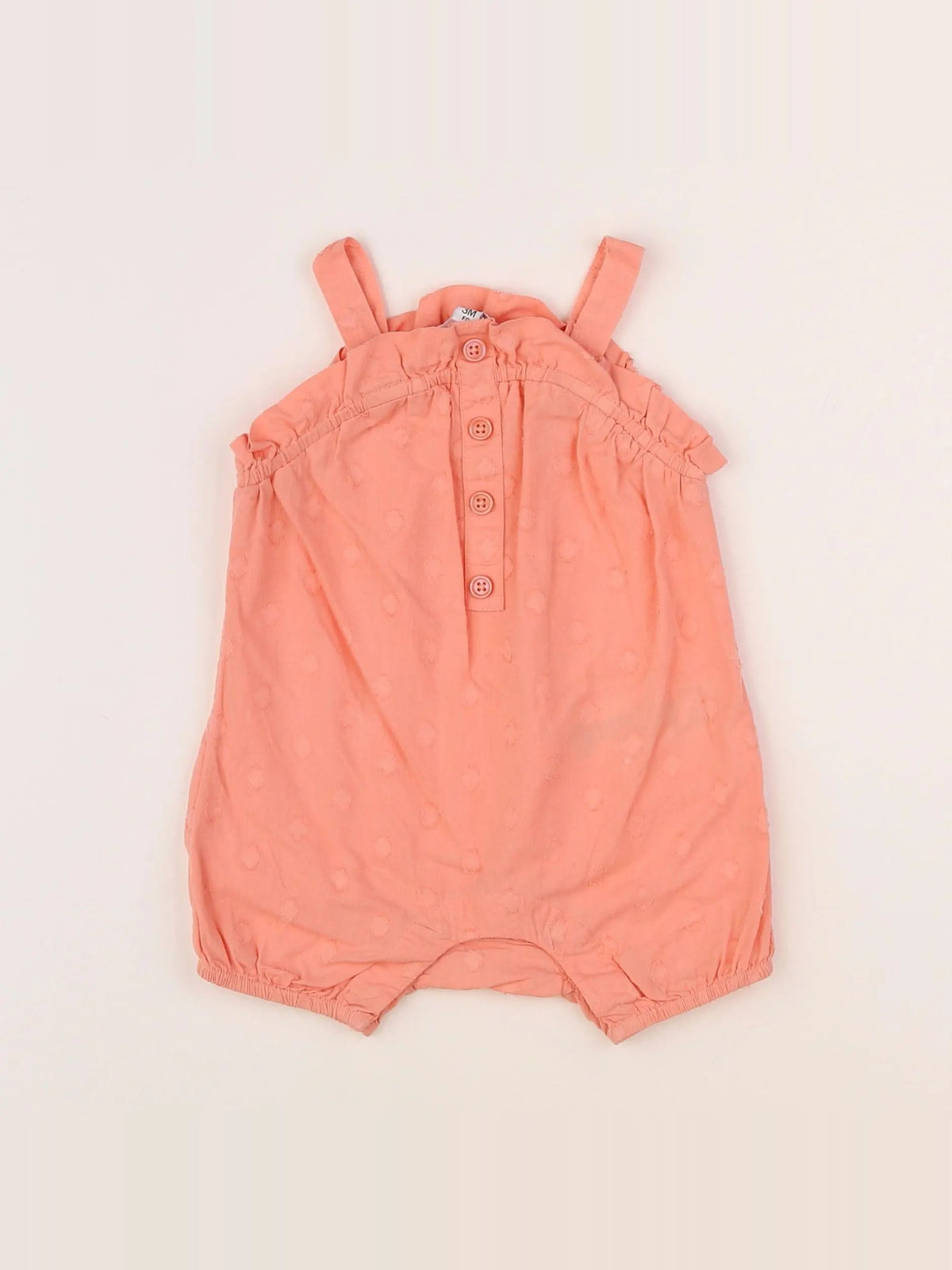 La Redoute - combinaison orange - 3 mois