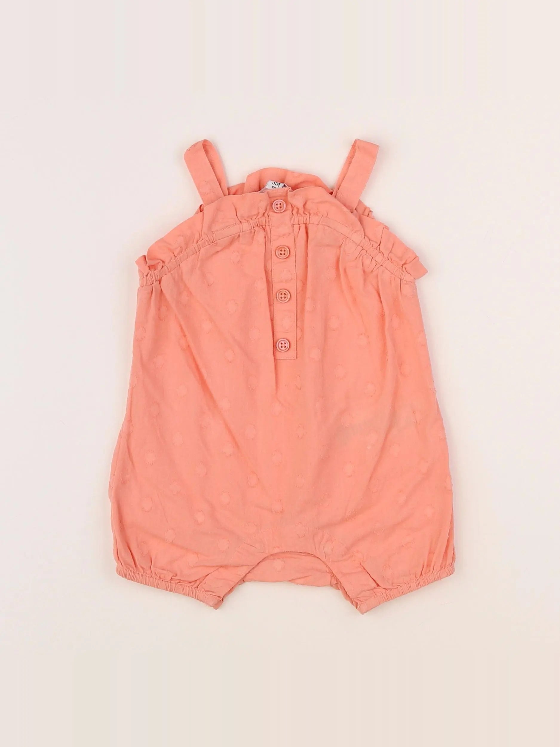 La Redoute - combinaison orange - 3 mois