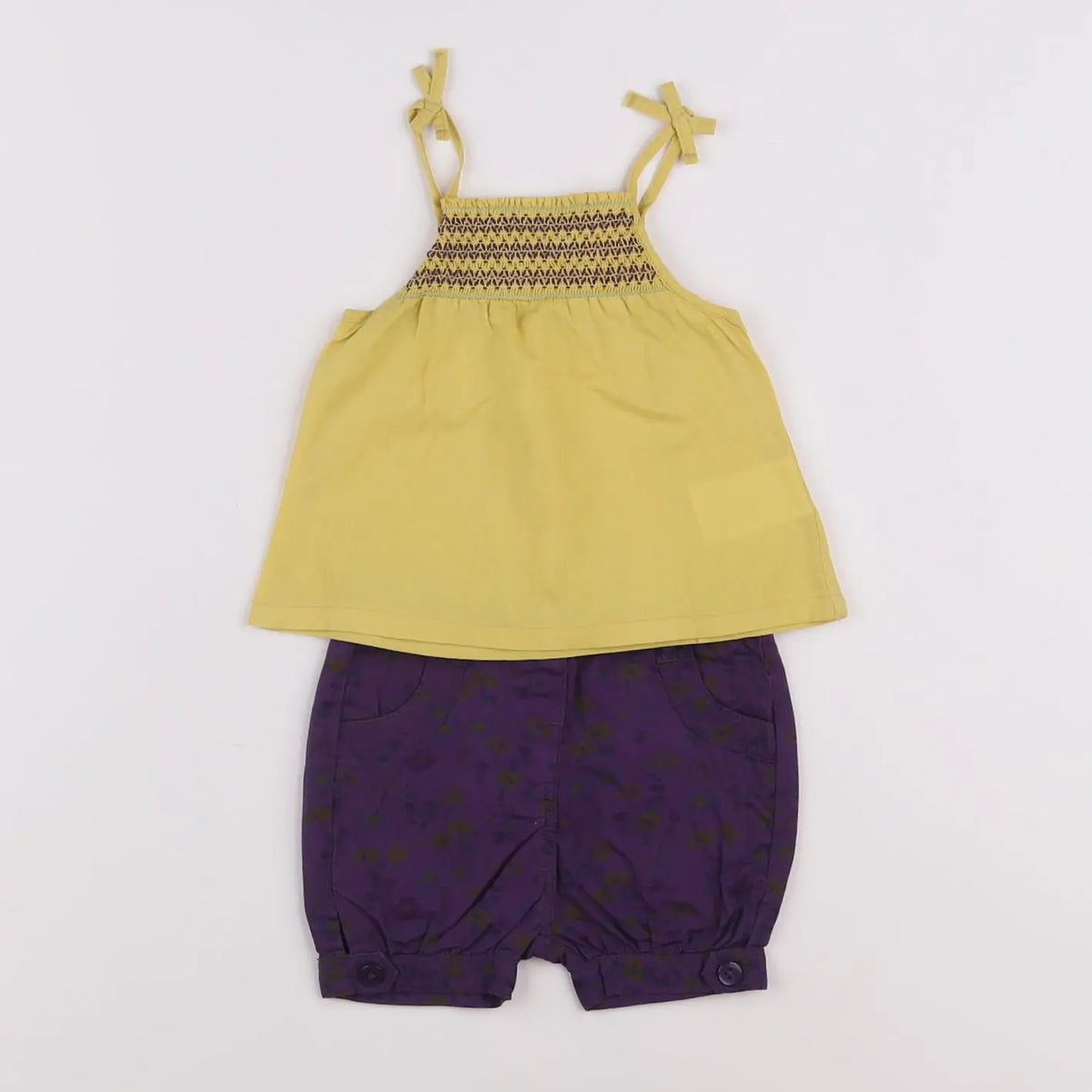 Vertbaudet - ensemble violet - 3 mois