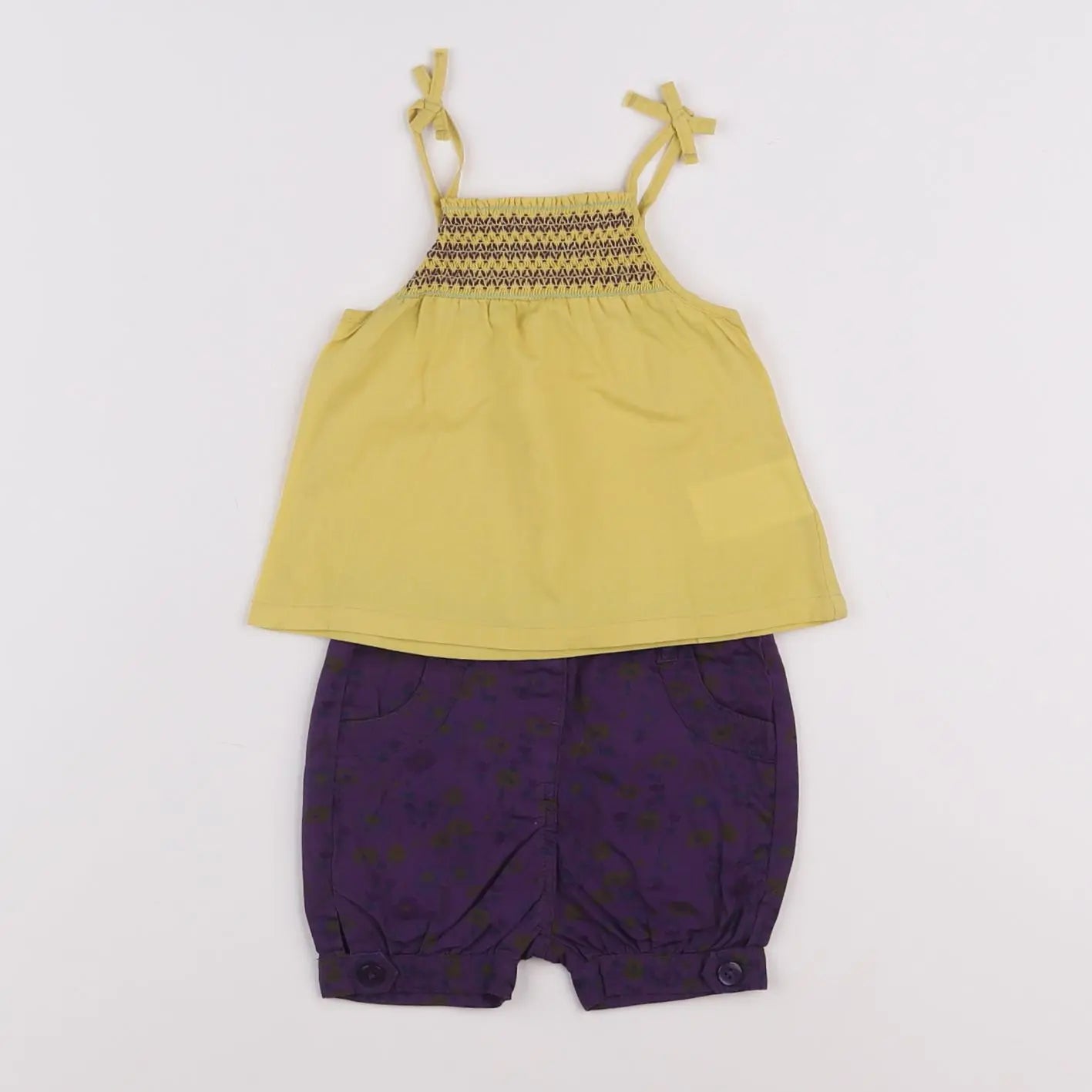 Vertbaudet - ensemble violet - 3 mois