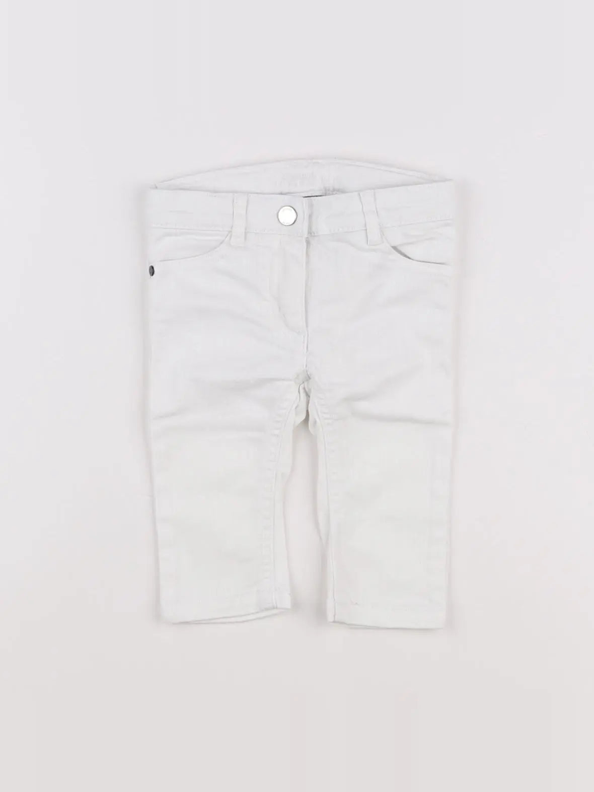 Jacadi - jean blanc - 6 mois
