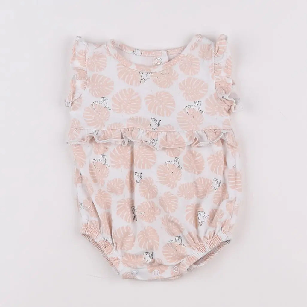 Vertbaudet - combinaison rose - 3 mois