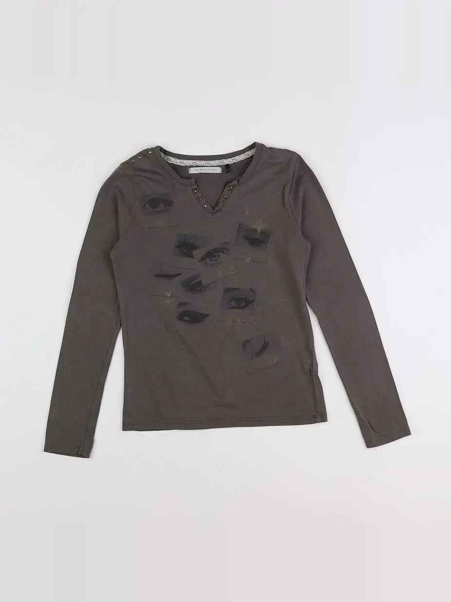 IKKS - tee-shirt marron - 6 ans