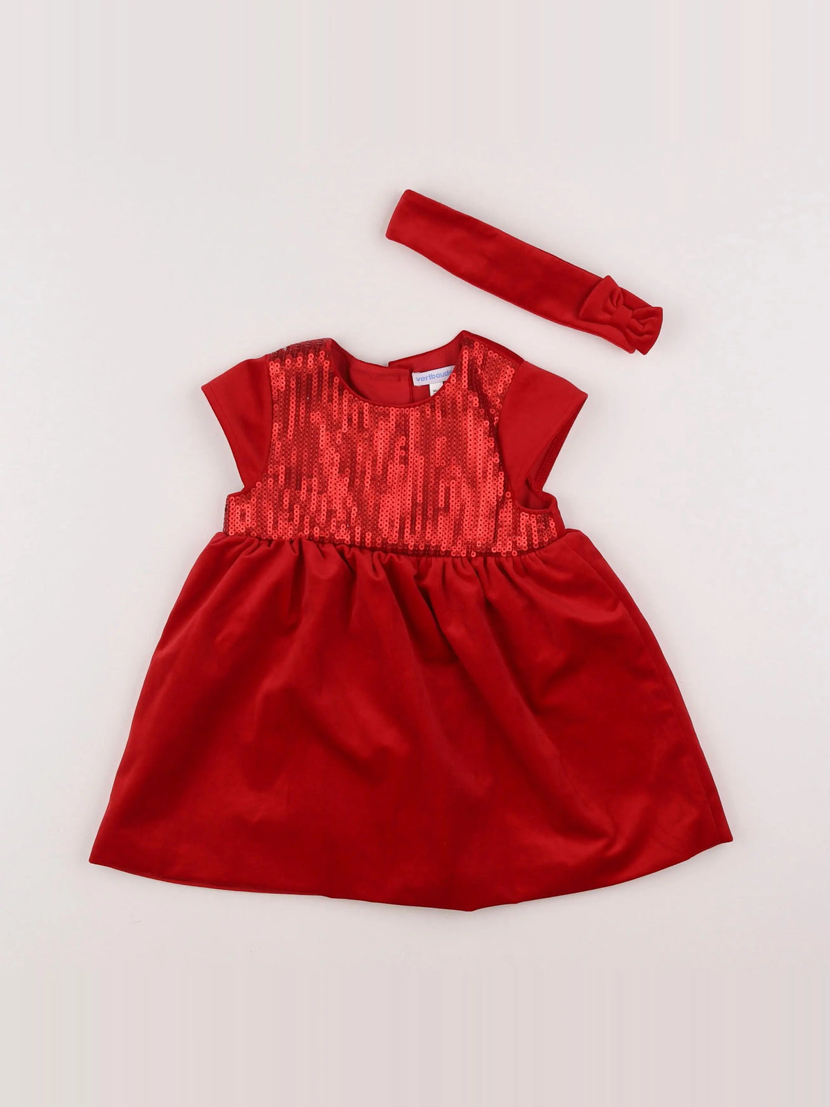 Vertbaudet - ensemble rouge - 2 ans