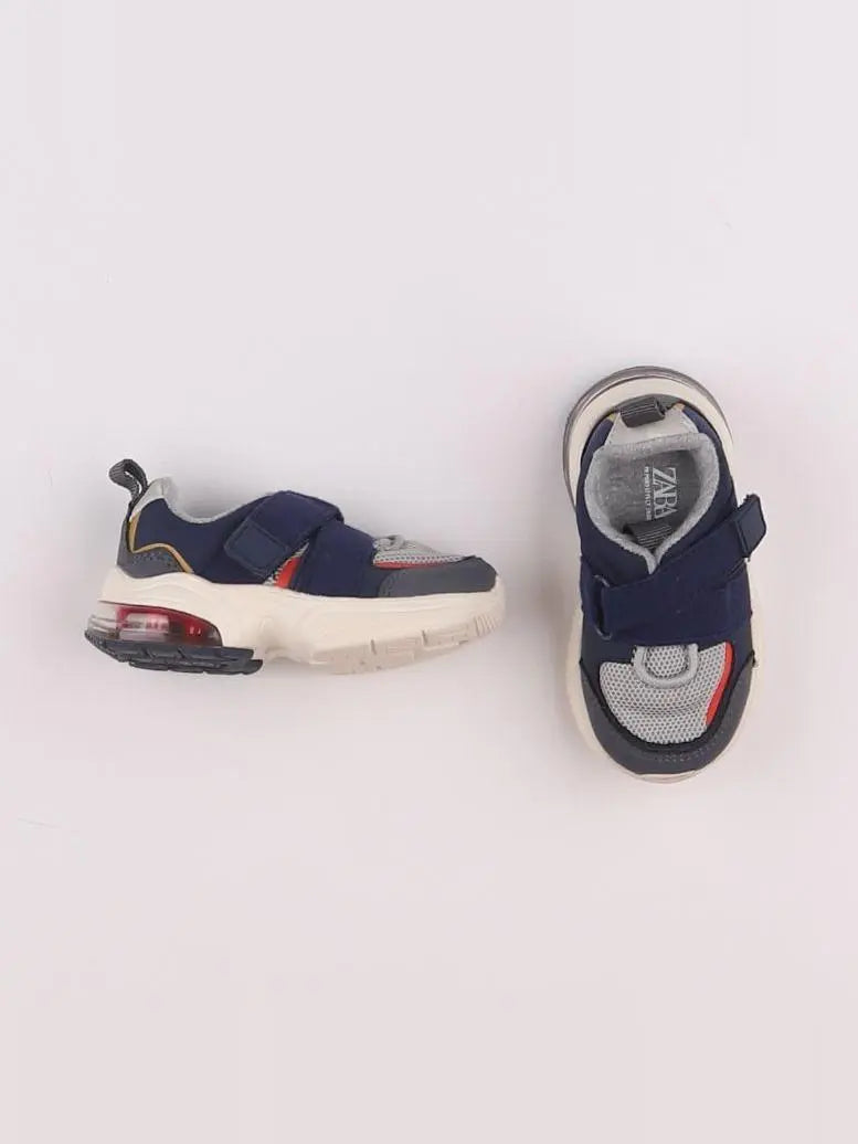 Zara - baskets bleu, gris - pointure 19