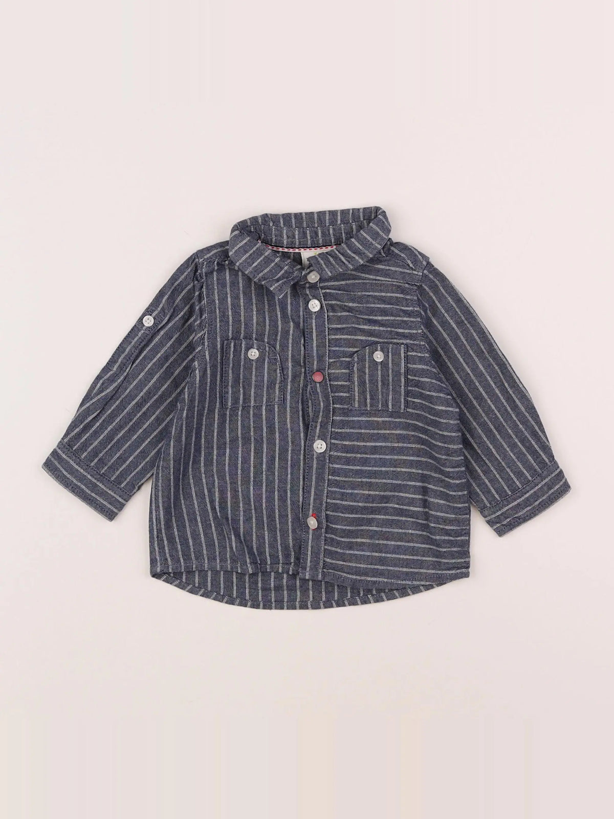 Tape à l'oeil - chemise bleu - 6 mois