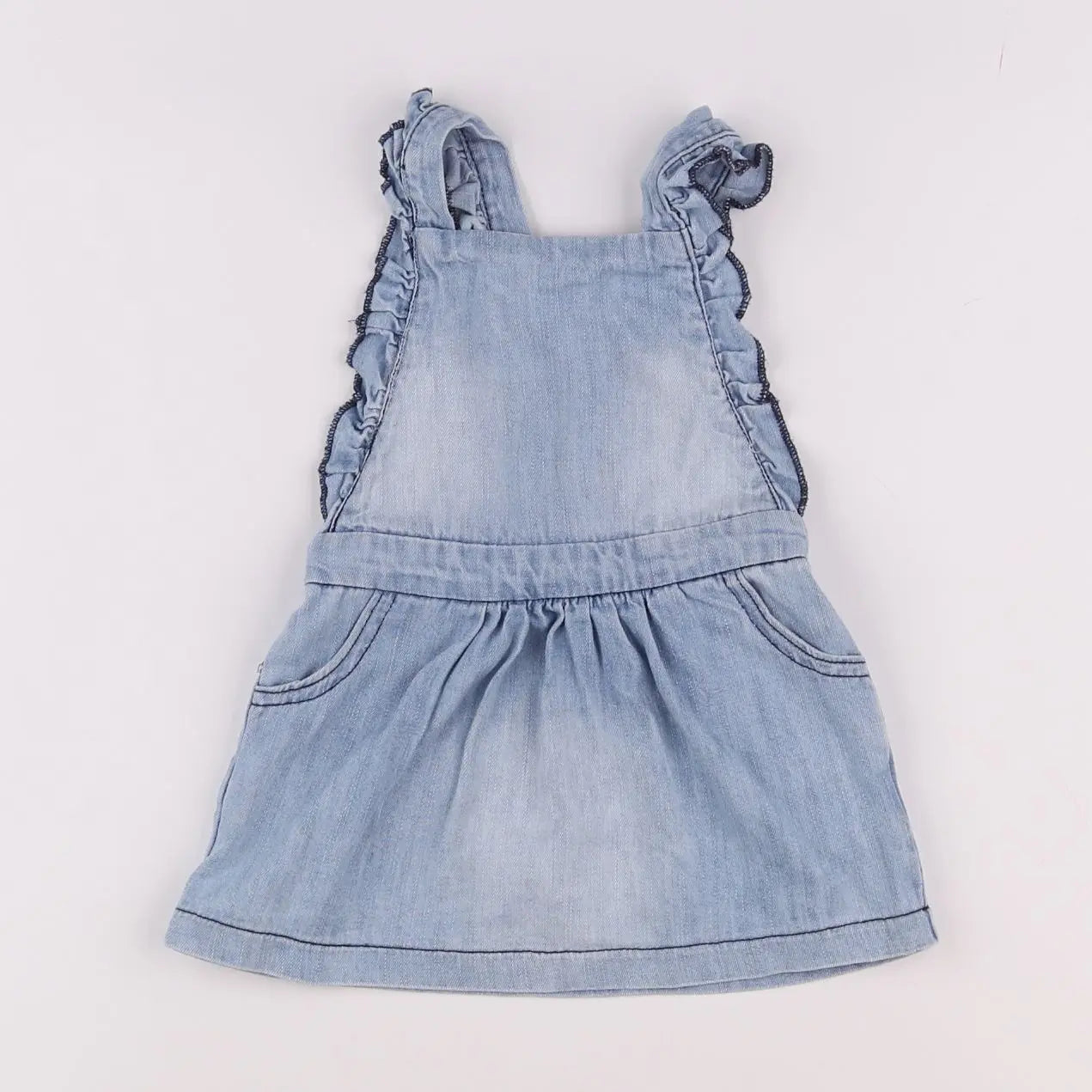 Vertbaudet - robe bleu - 12 mois
