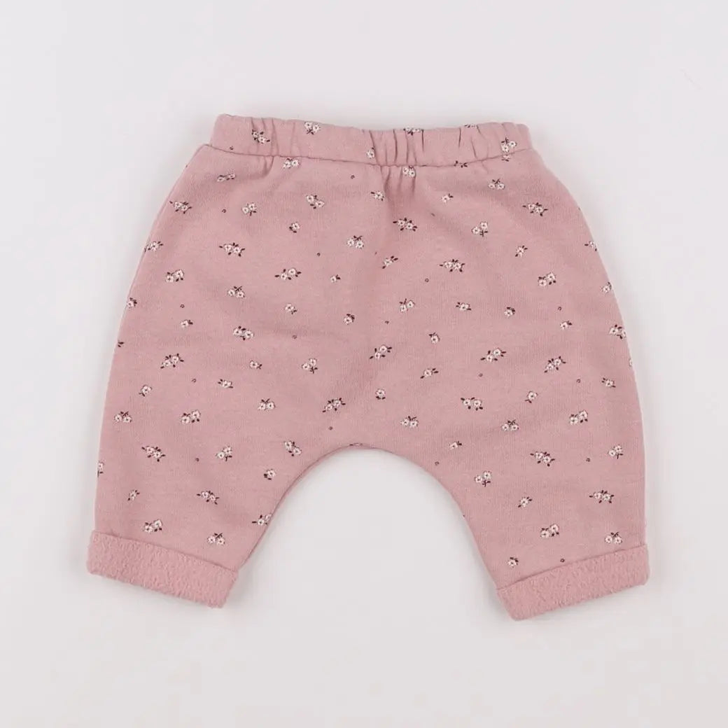 Vertbaudet - sarouel rose - 3 mois