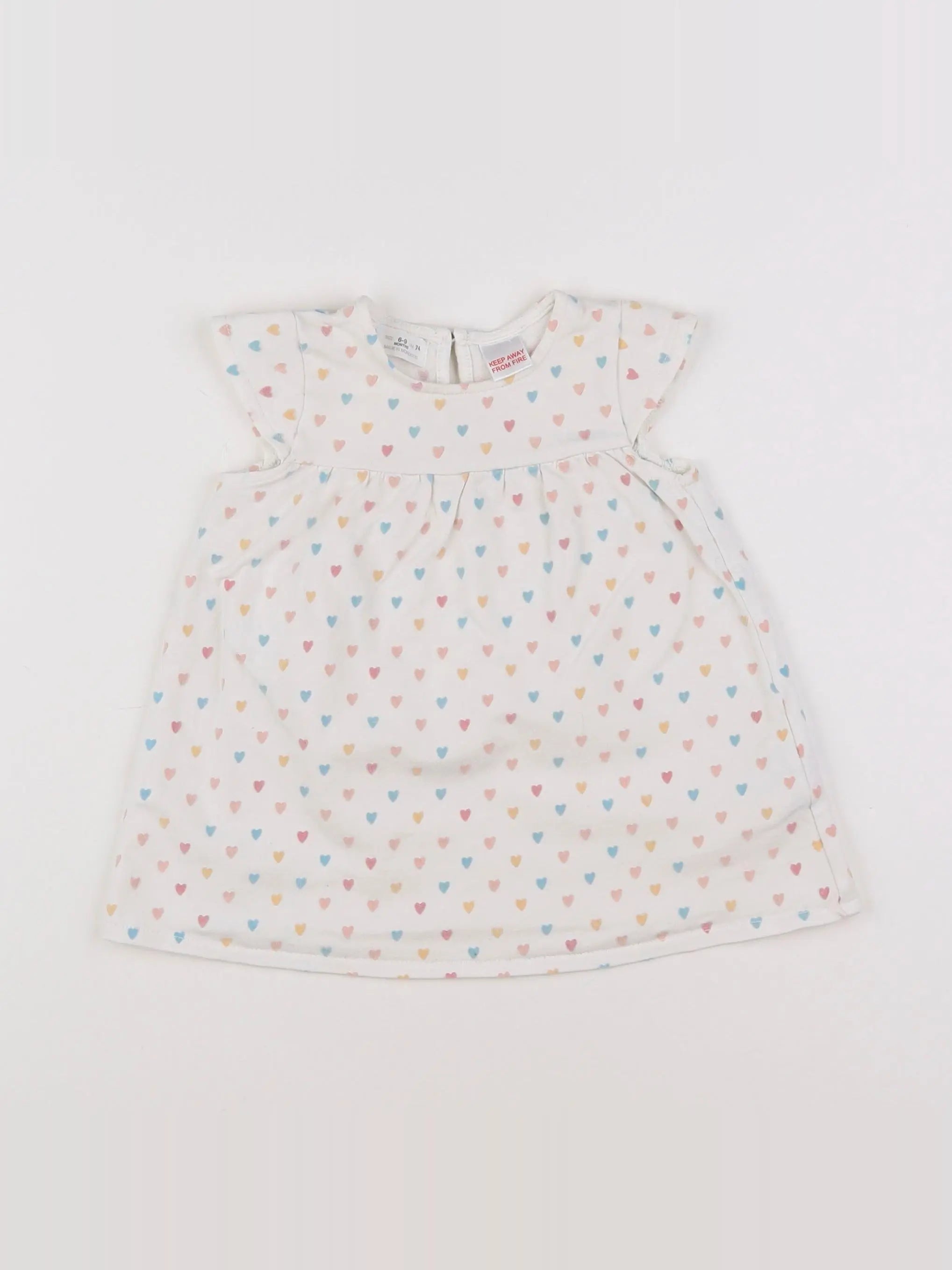 Zara - robe multicolore - 6/9 mois