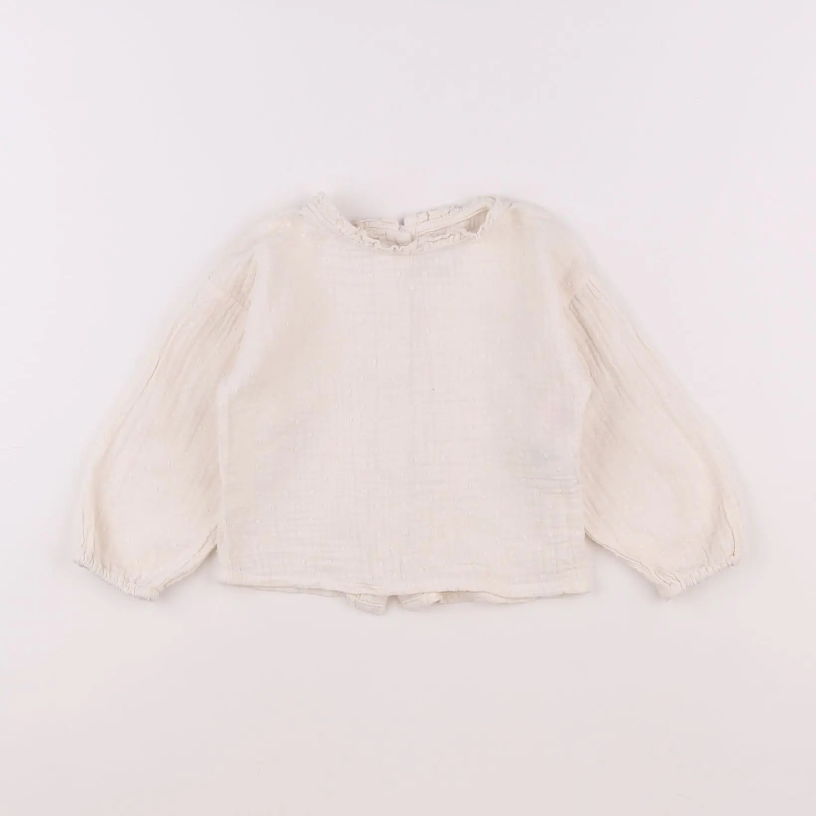 Vertbaudet - blouse blanc - 18 mois