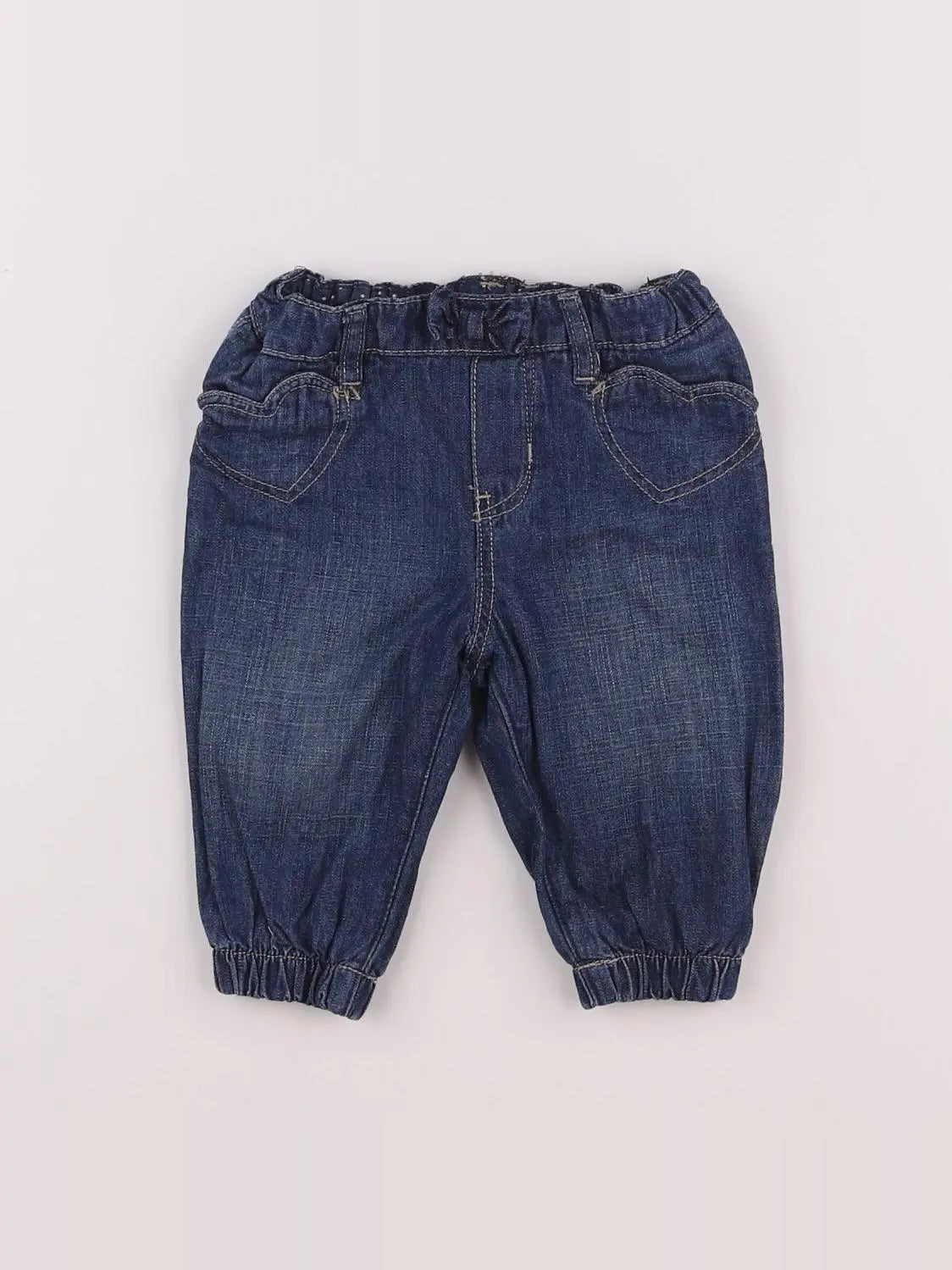 H&M - jean bleu - 3/6 mois