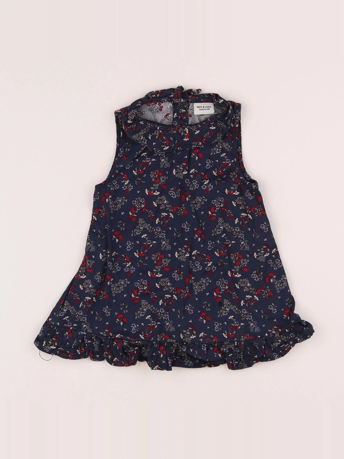 Tape à l'oeil - robe bleu - 12 mois