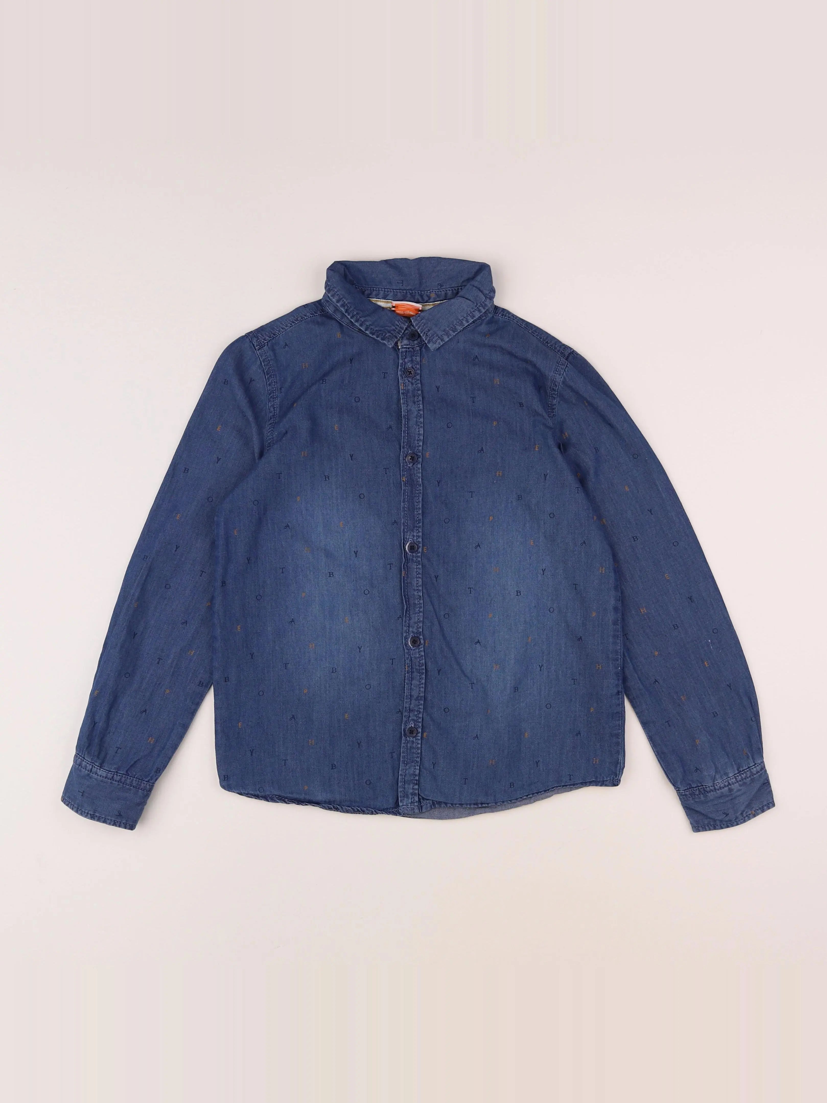 Tape à l'oeil - chemise bleu - 10 ans