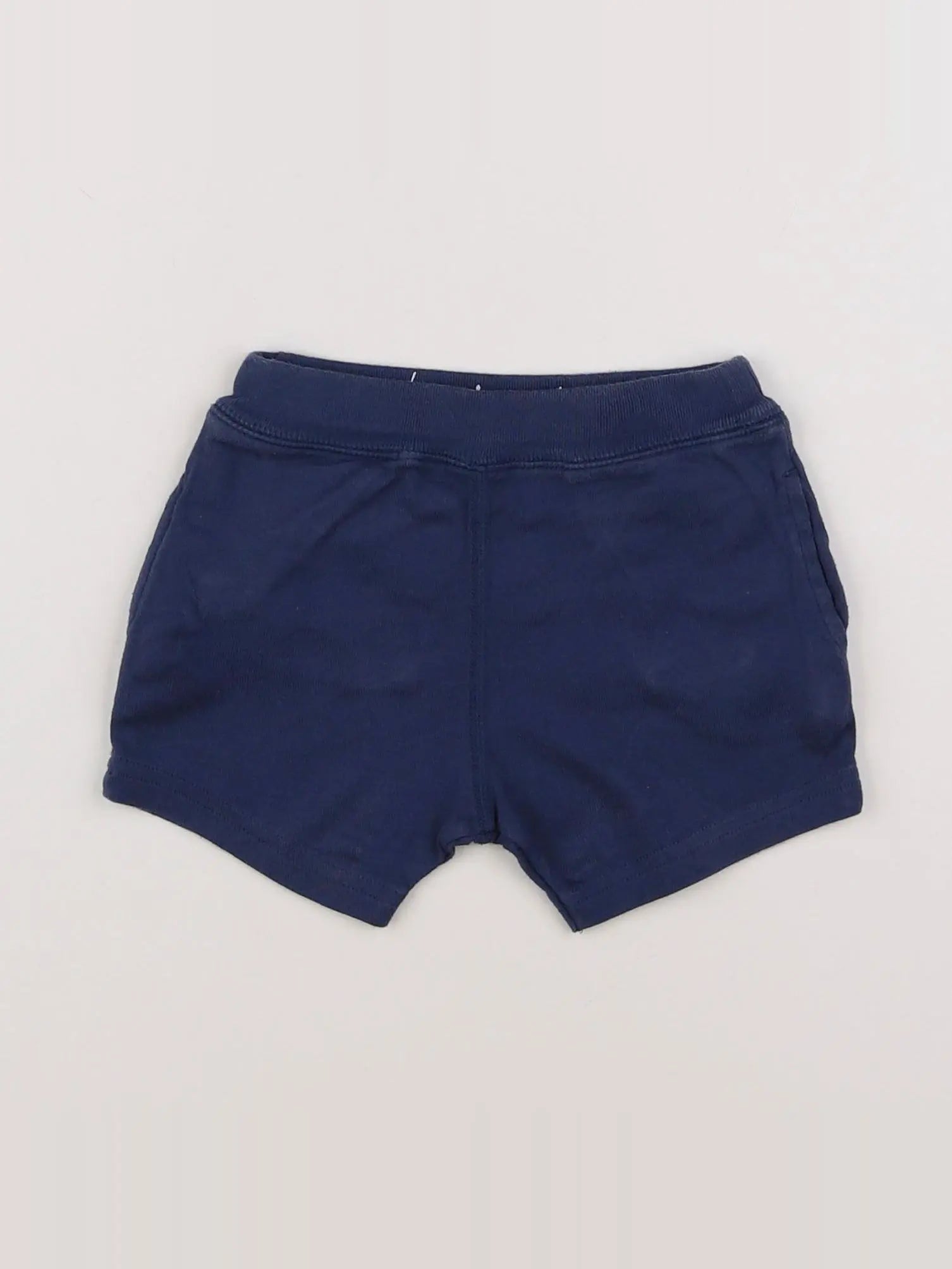 Petit Bateau - short bleu - 6 mois
