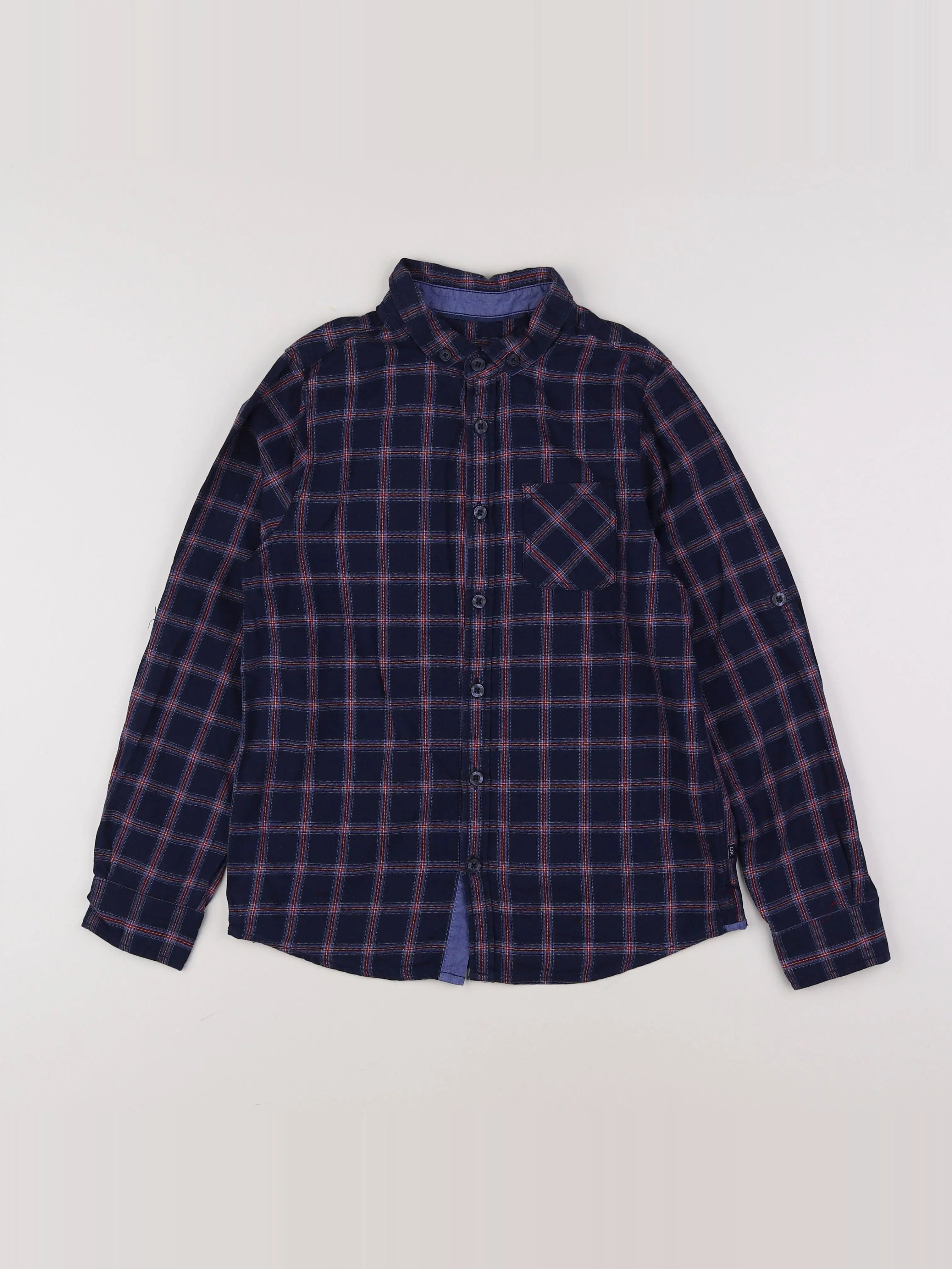 Okaidi - chemise bleu - 10 ans