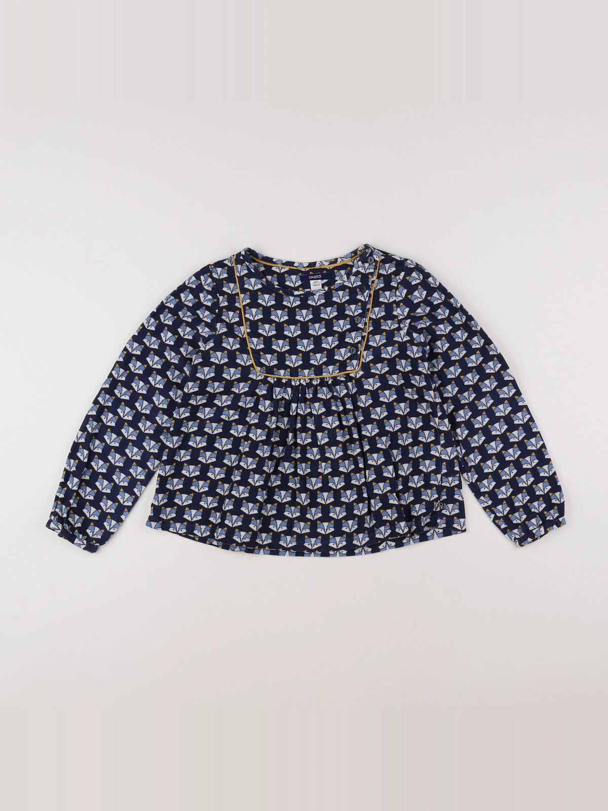 Okaidi - blouse bleu - 8 ans