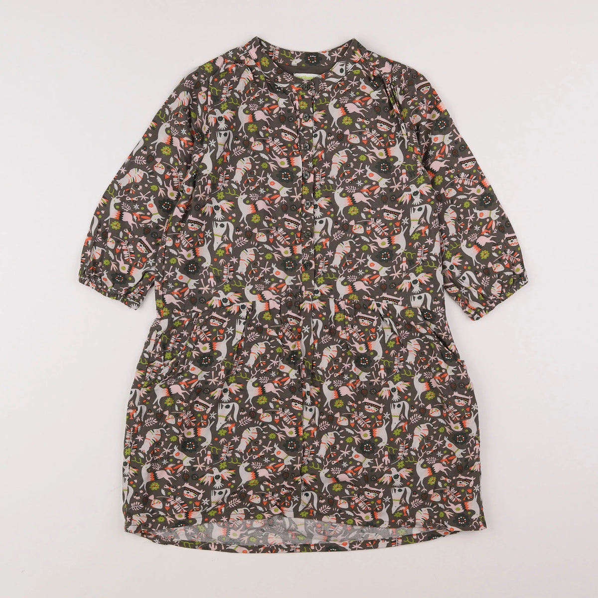 Vertbaudet - robe multicolore - 8 ans