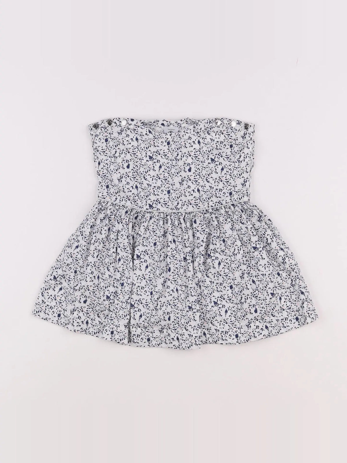 Petit Bateau - robe bleu - 3 mois