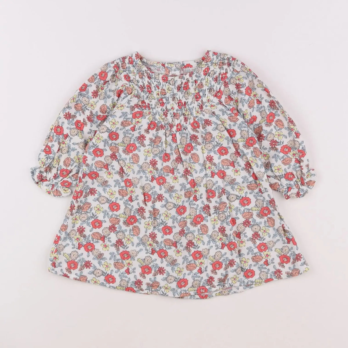 Vertbaudet - robe multicolore - 12 mois