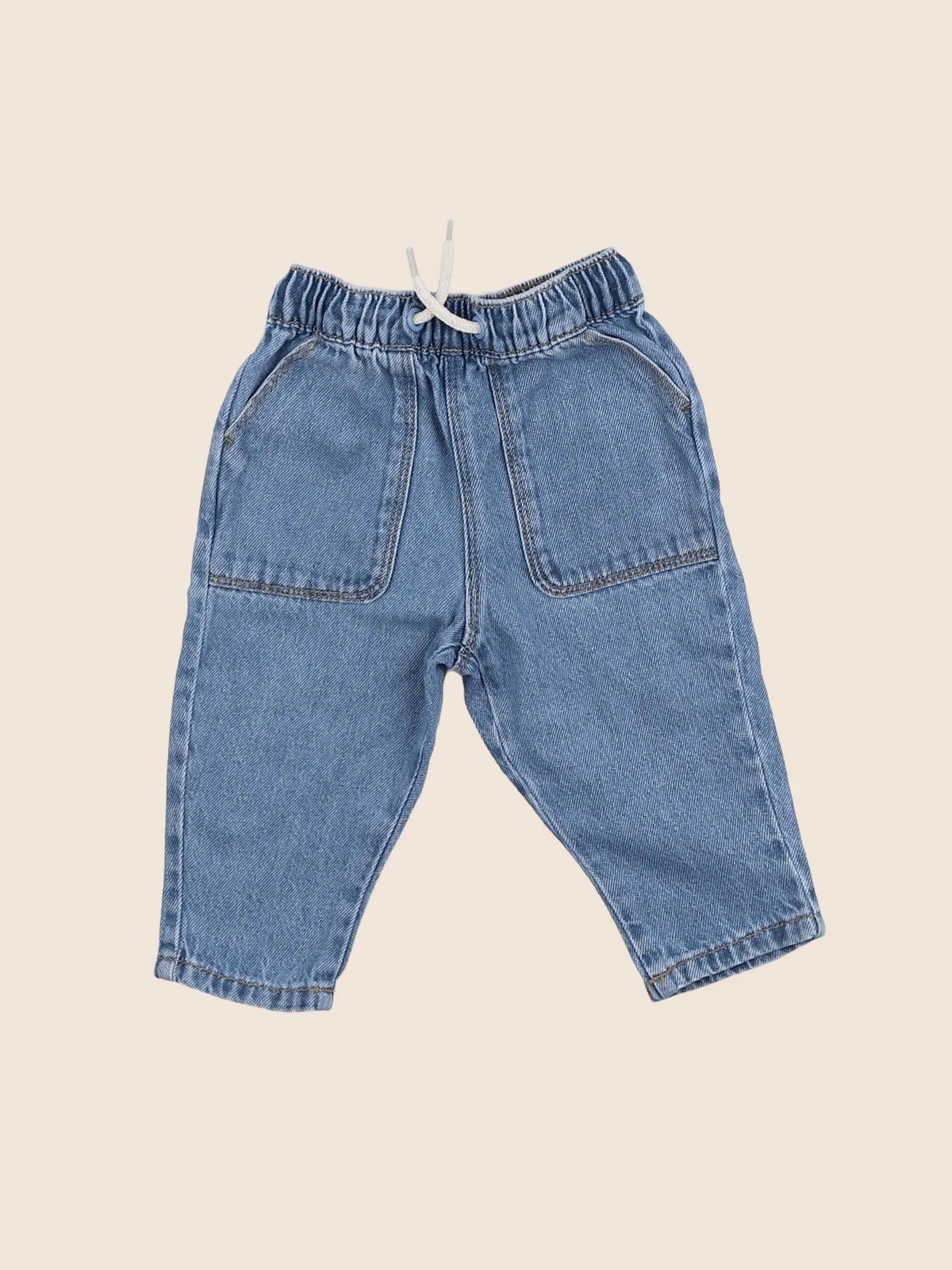 Vertbaudet - jean bleu - 3 mois