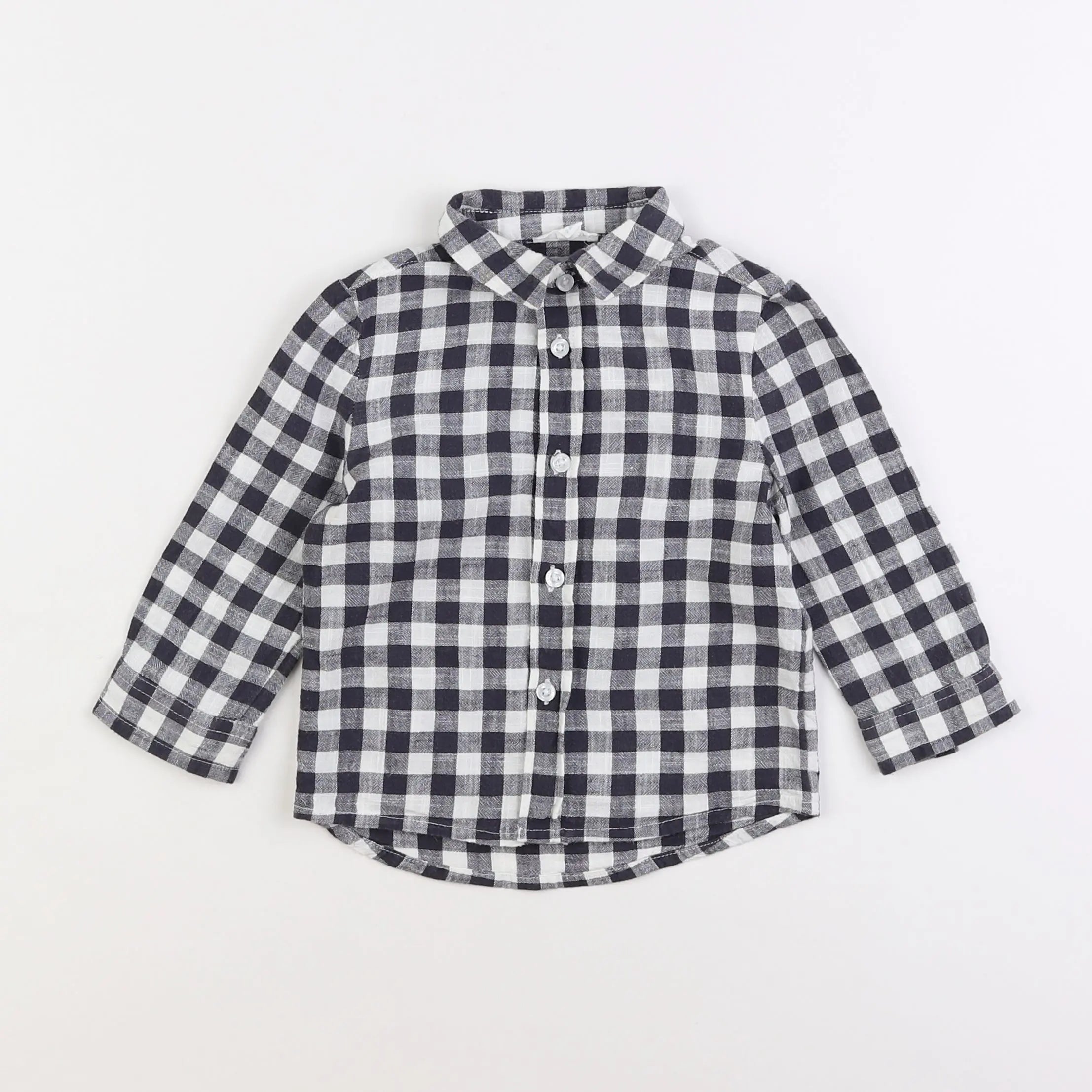 Vertbaudet - chemise noir - 2 ans