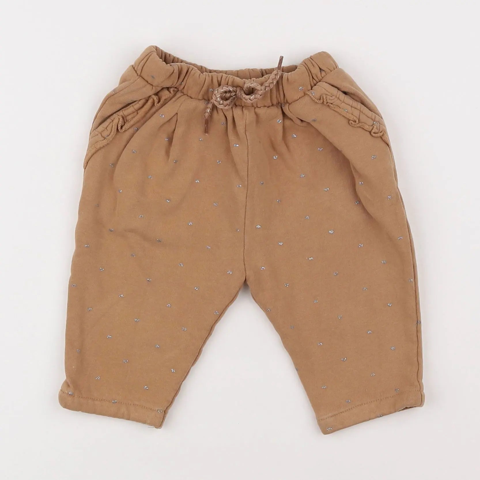 Vertbaudet - pantalon marron - 9 mois