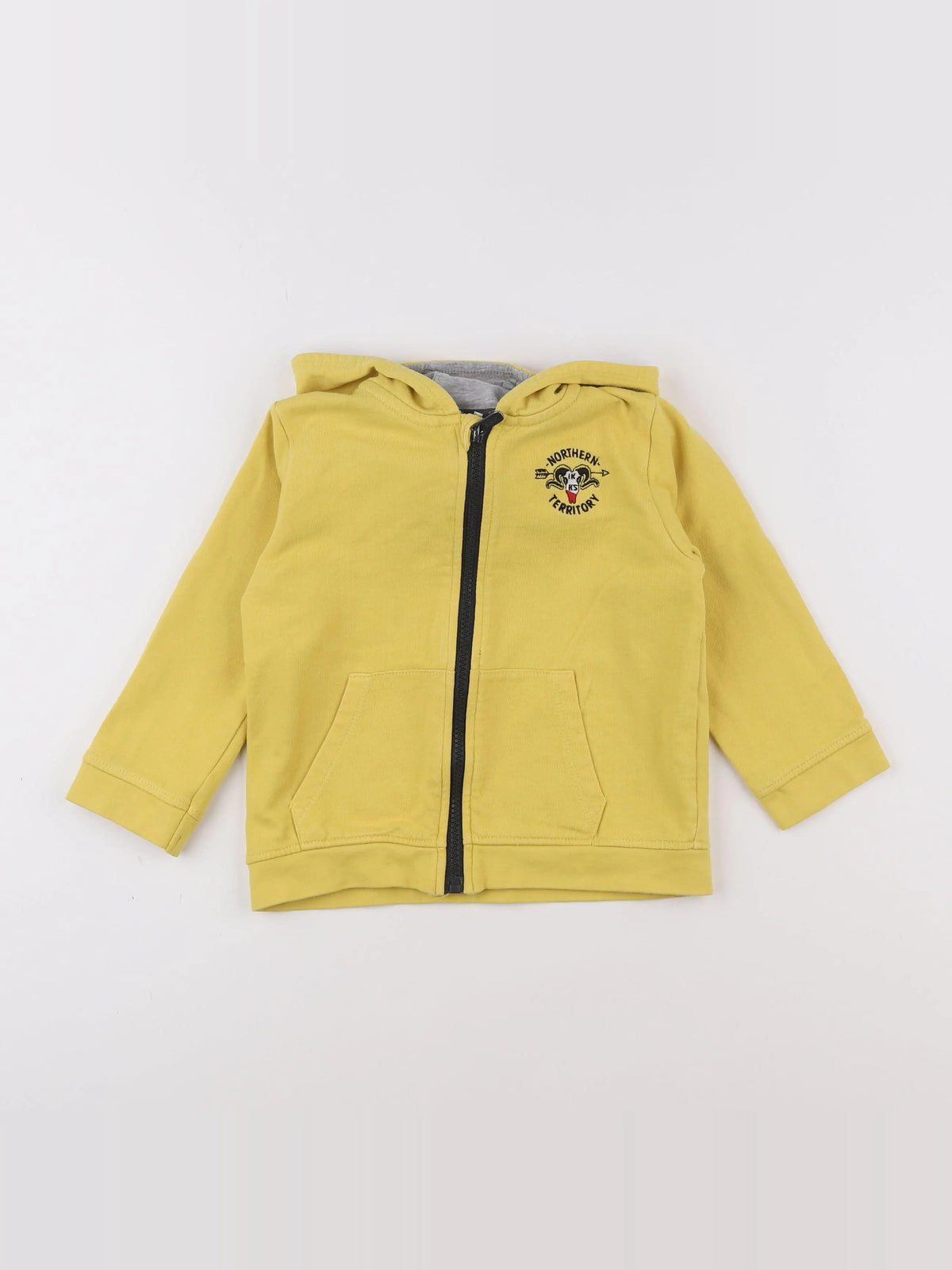 IKKS - sweat imprimé au dos jaune - 2 ans