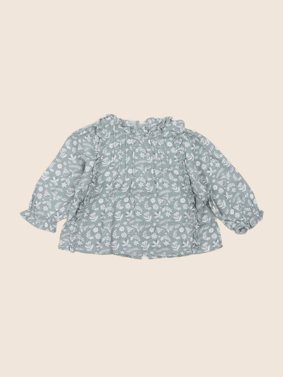 Vertbaudet - blouse vert - 6 mois